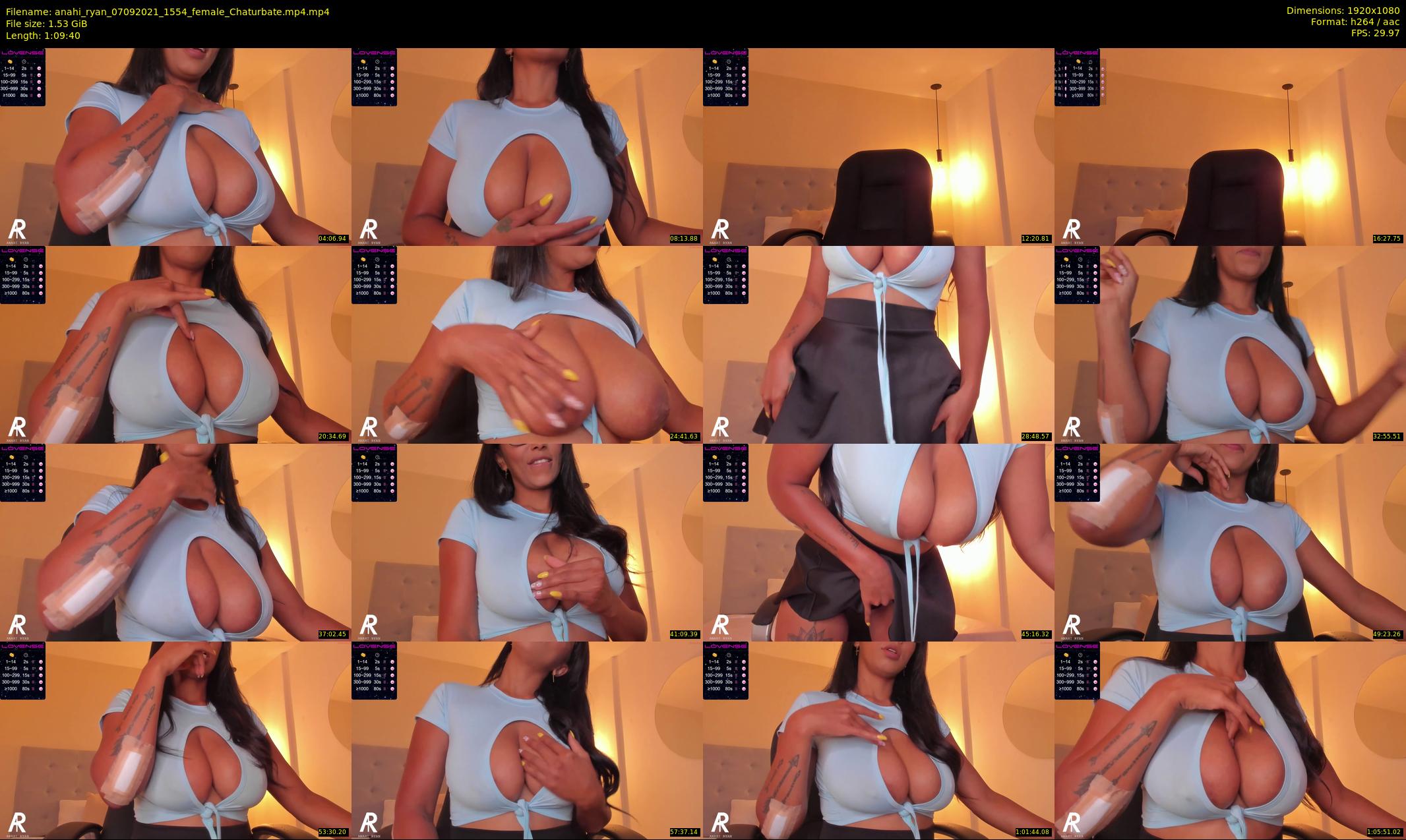 anahi_ryan — 70 minute Chaturbate female cam show recording, 1080p, Sep 7, 2021