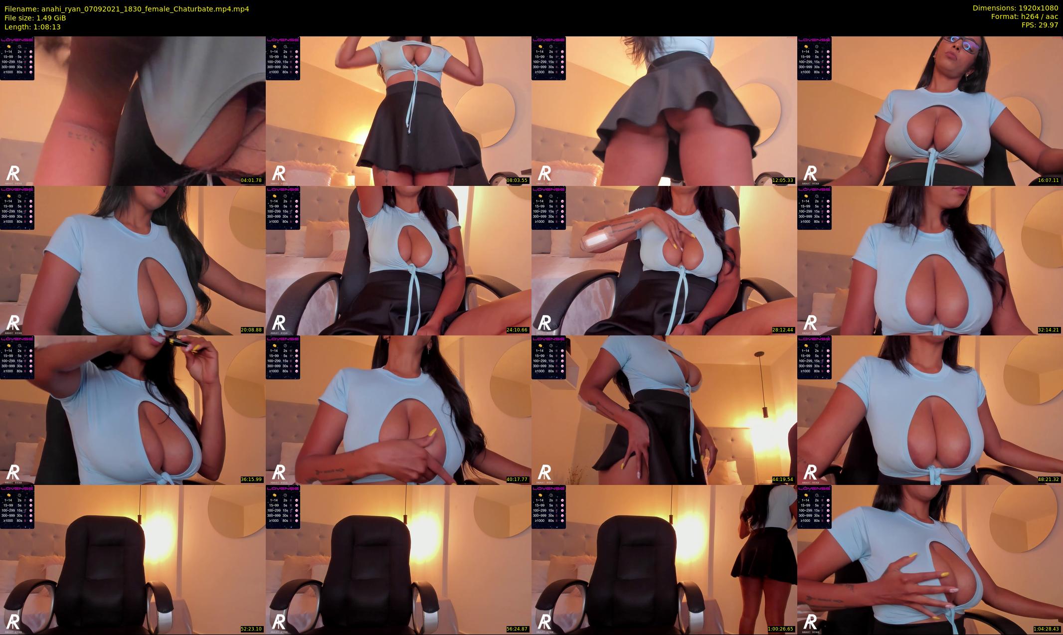 anahi_ryan — 69 minute Chaturbate female cam show recording, 1080p, Sep 7, 2021