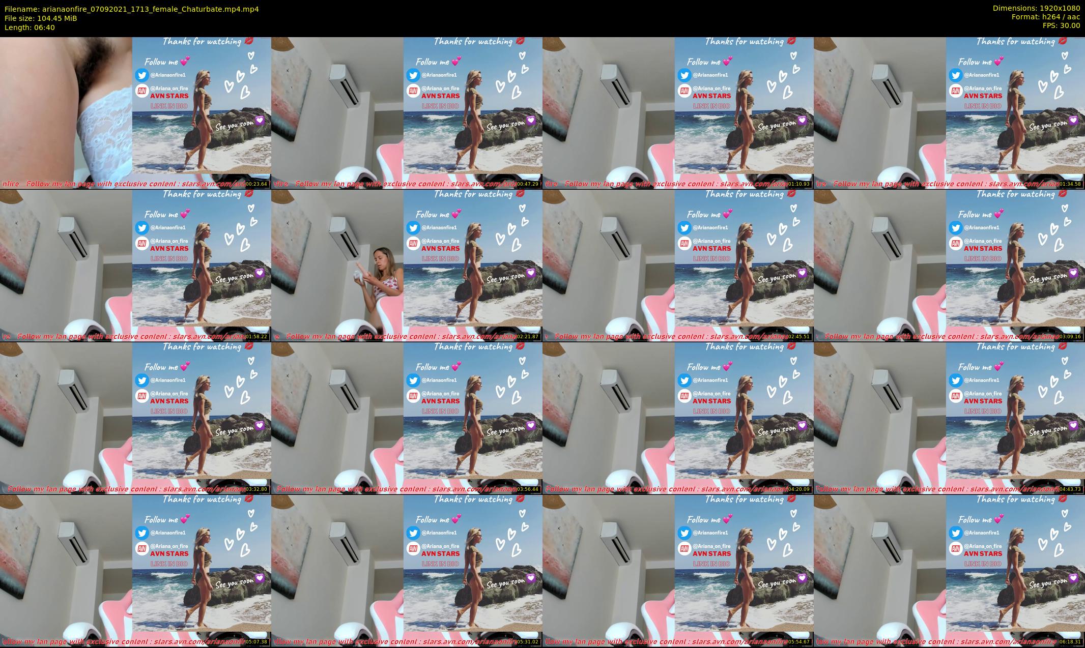 arianaonfire — 7 minute Chaturbate couple cam show recording, 1080p, Sep 7, 2021