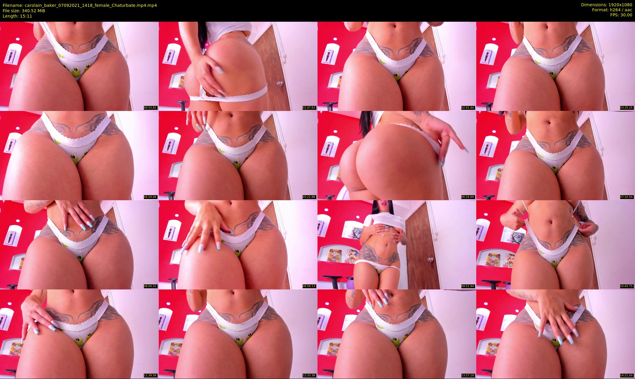 carolain_baker — 16 minute Chaturbate female cam show recording, 1080p, Sep 7, 2021