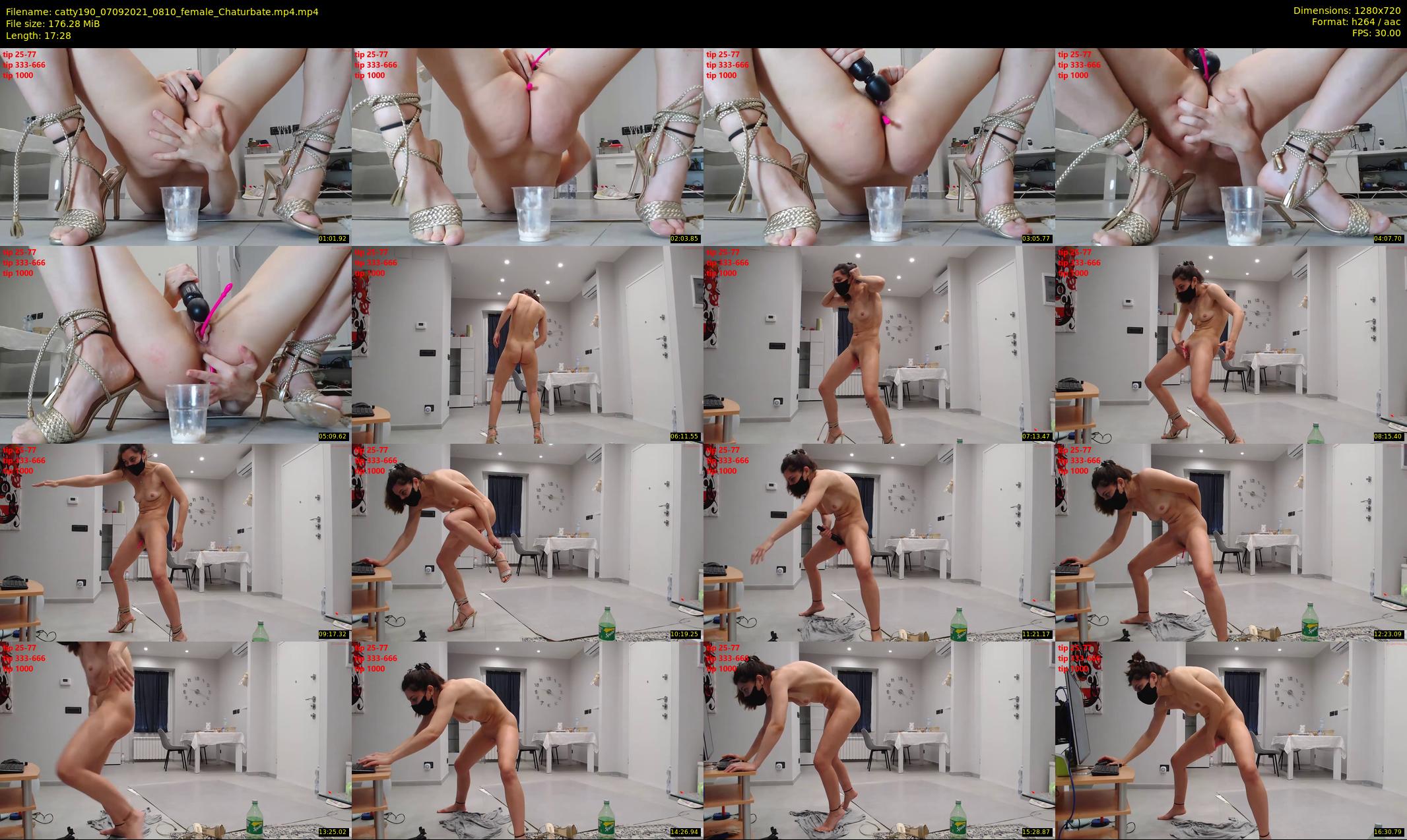 catty190 — 18 minute Chaturbate female cam show recording, 720p, Sep 7, 2021
