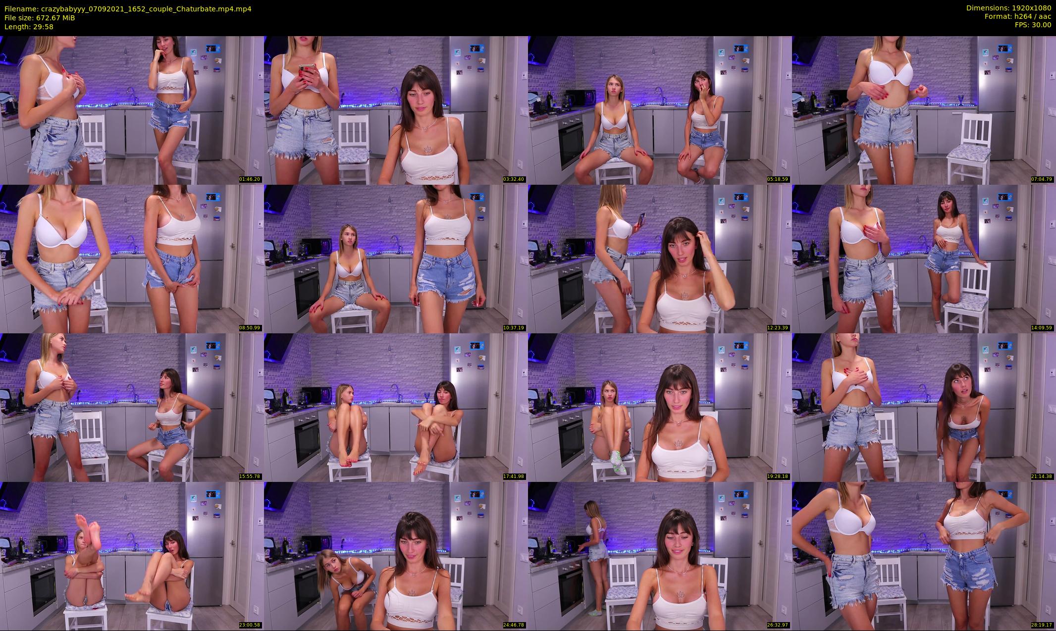 crazybabyyy — 30 minute Chaturbate couple cam show recording, 1080p, Sep 7, 2021
