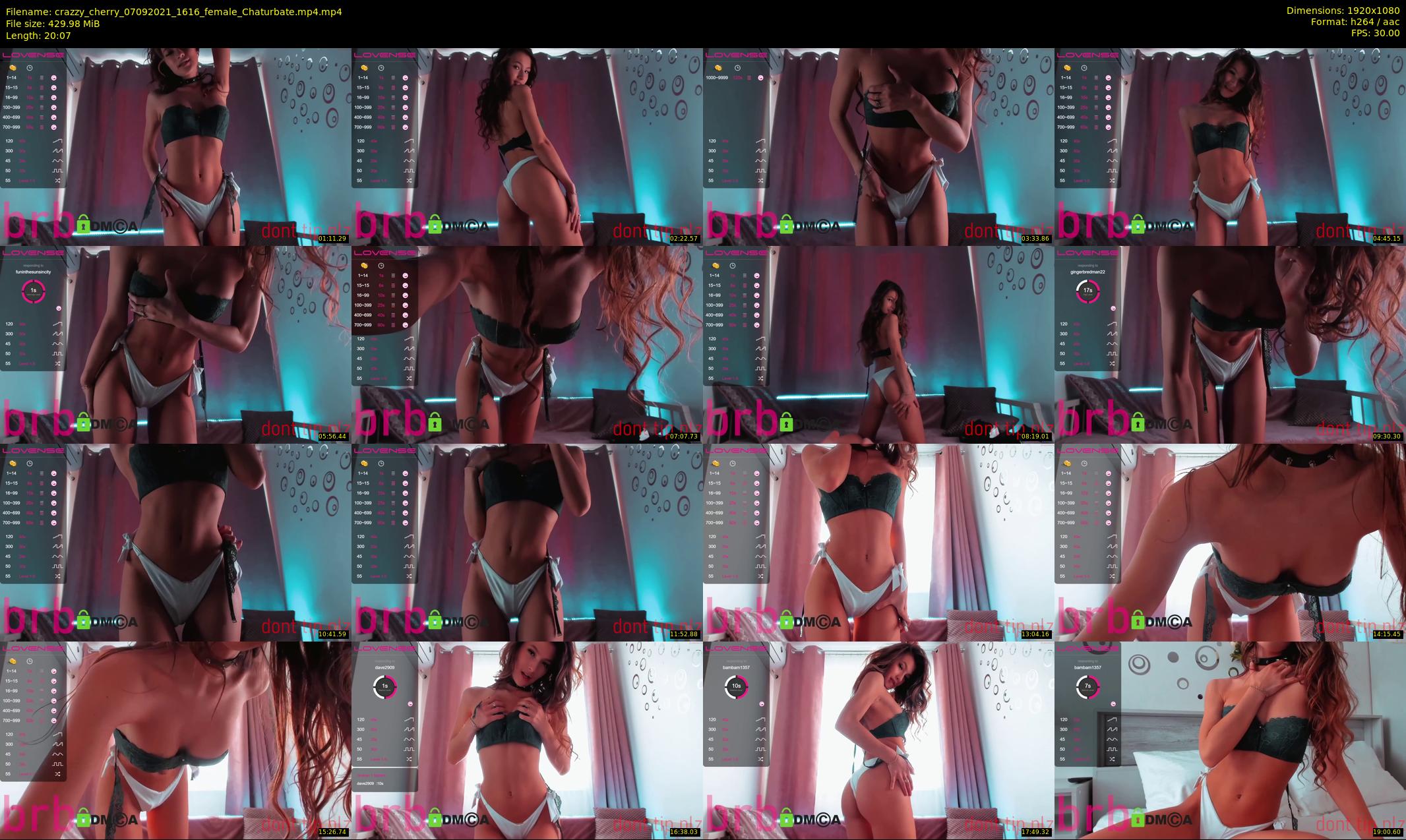 crazzy_cherry — 21 minute Chaturbate female cam show recording, 1080p, Sep 7, 2021
