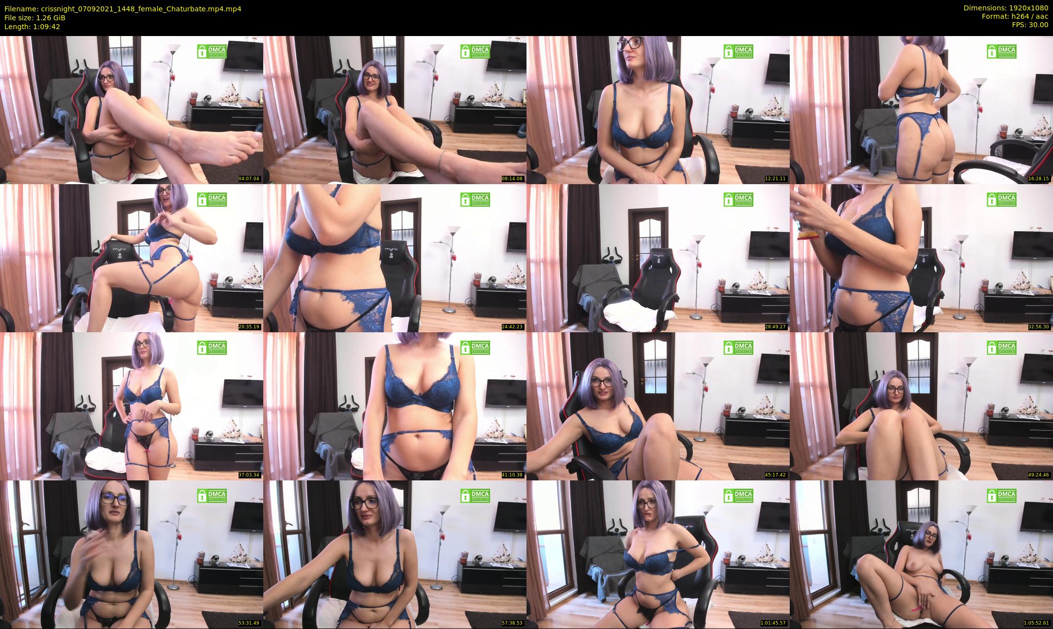 crissnight — 70 minute Chaturbate female cam show recording, 1080p, Sep 7, 2021