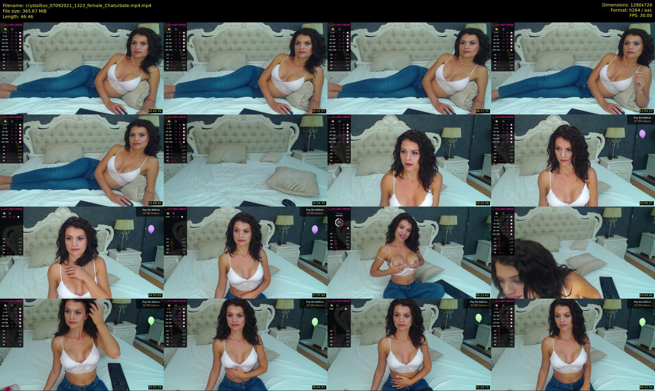 crystallluv — 47 minute Chaturbate female cam show recording, 720p, Sep 7, 2021