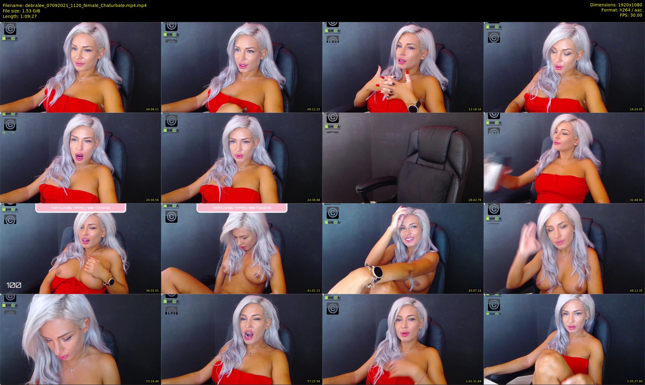 debralee — 70 minute Chaturbate female cam show recording, 1080p, Sep 7, 2021