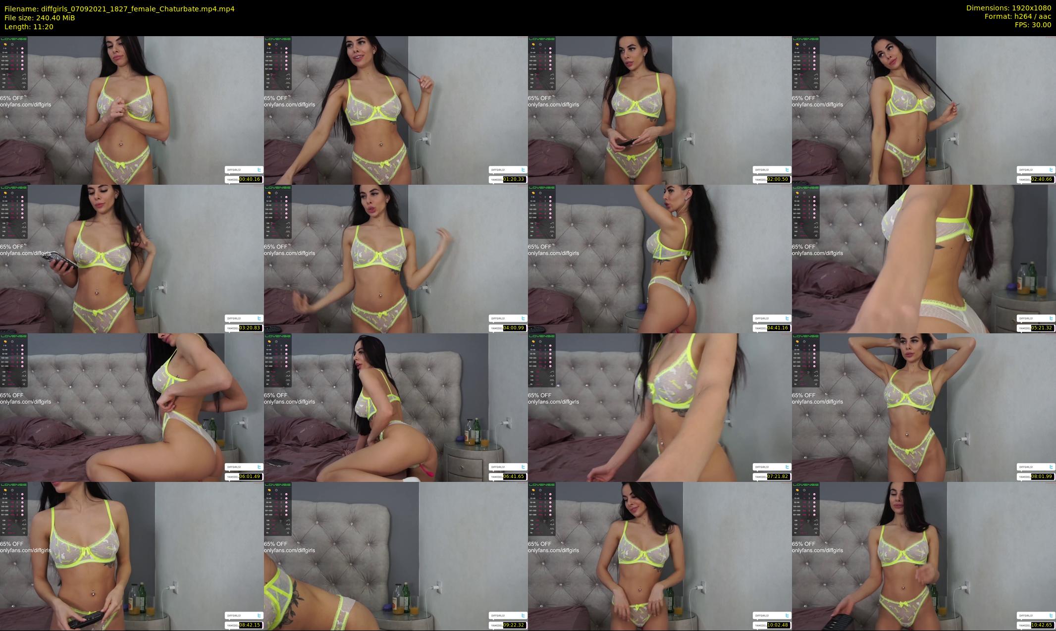 diffgirls — 12 minute Chaturbate female cam show recording, 1080p, Sep 7, 2021