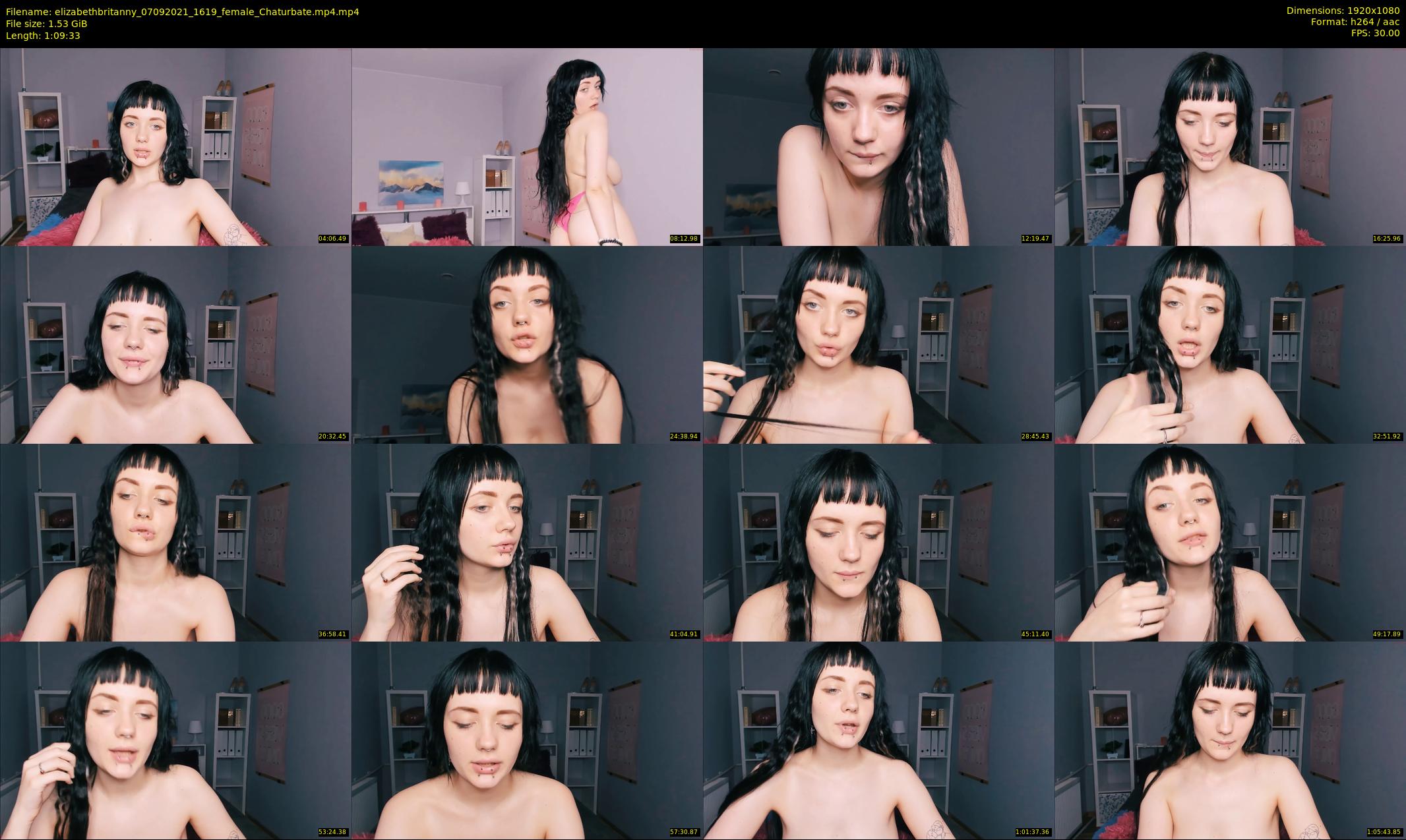 elizabethbritanny — 70 minute Chaturbate female cam show recording, 1080p, Sep 7, 2021