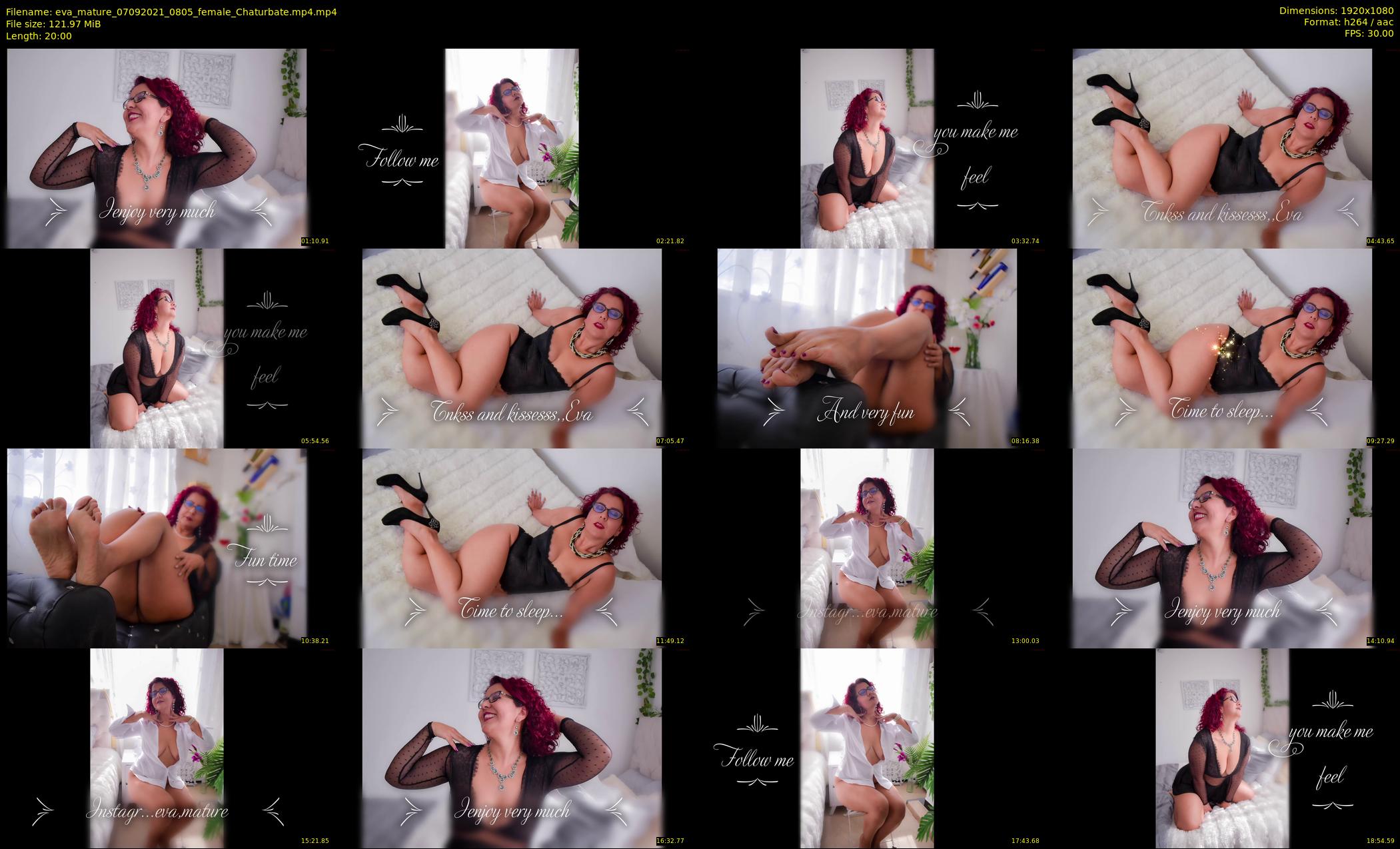 eva_mature — 20 minute Chaturbate female cam show recording, 1080p, Sep 7, 2021
