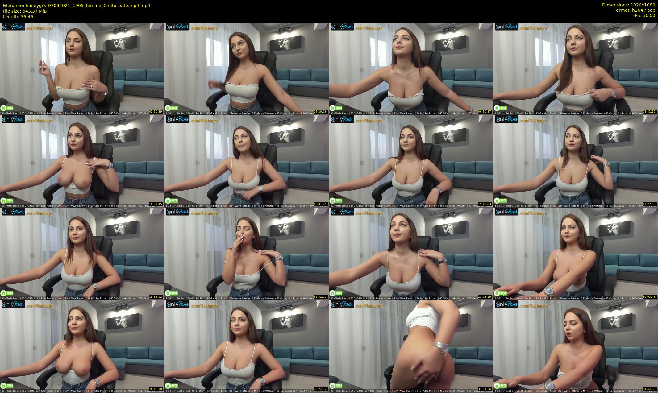haileygrx — 37 minute Chaturbate female cam show recording, 1080p, Sep 7, 2021