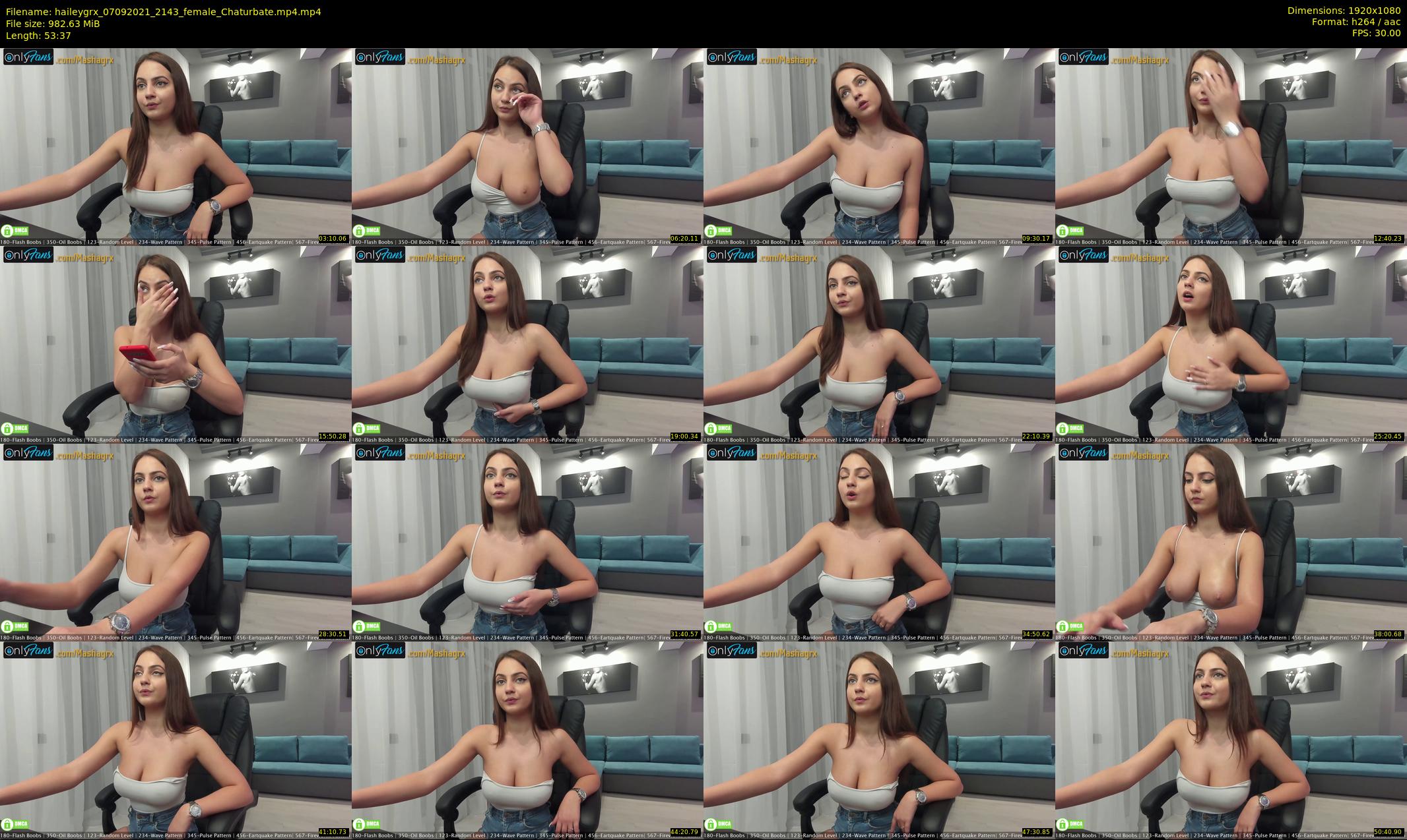haileygrx — 54 minute Chaturbate female cam show recording, 1080p, Sep 7, 2021