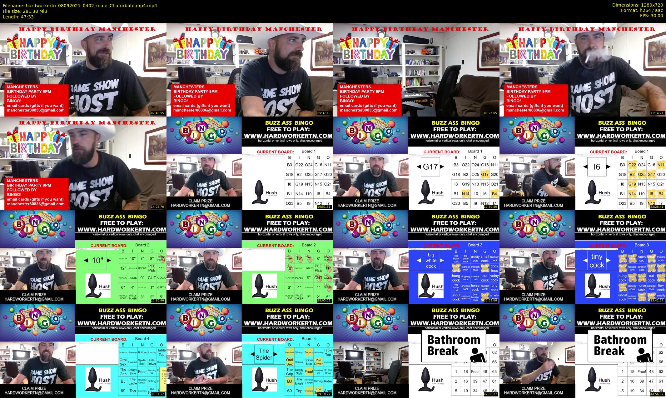 hardworkertn — 48 minute Chaturbate male cam show recording, 720p, Sep 8, 2021