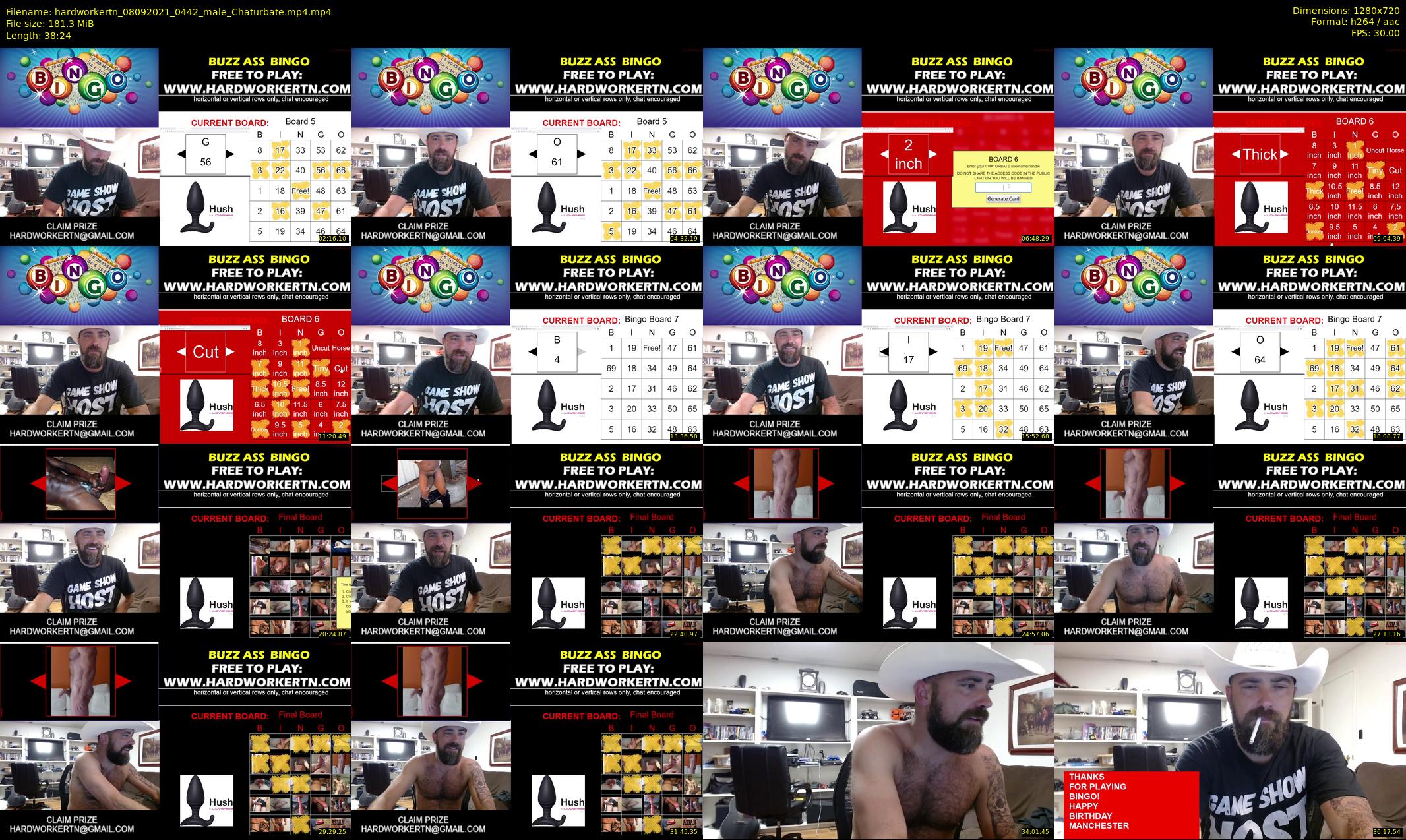 hardworkertn — 39 minute Chaturbate male cam show recording, 720p, Sep 8, 2021