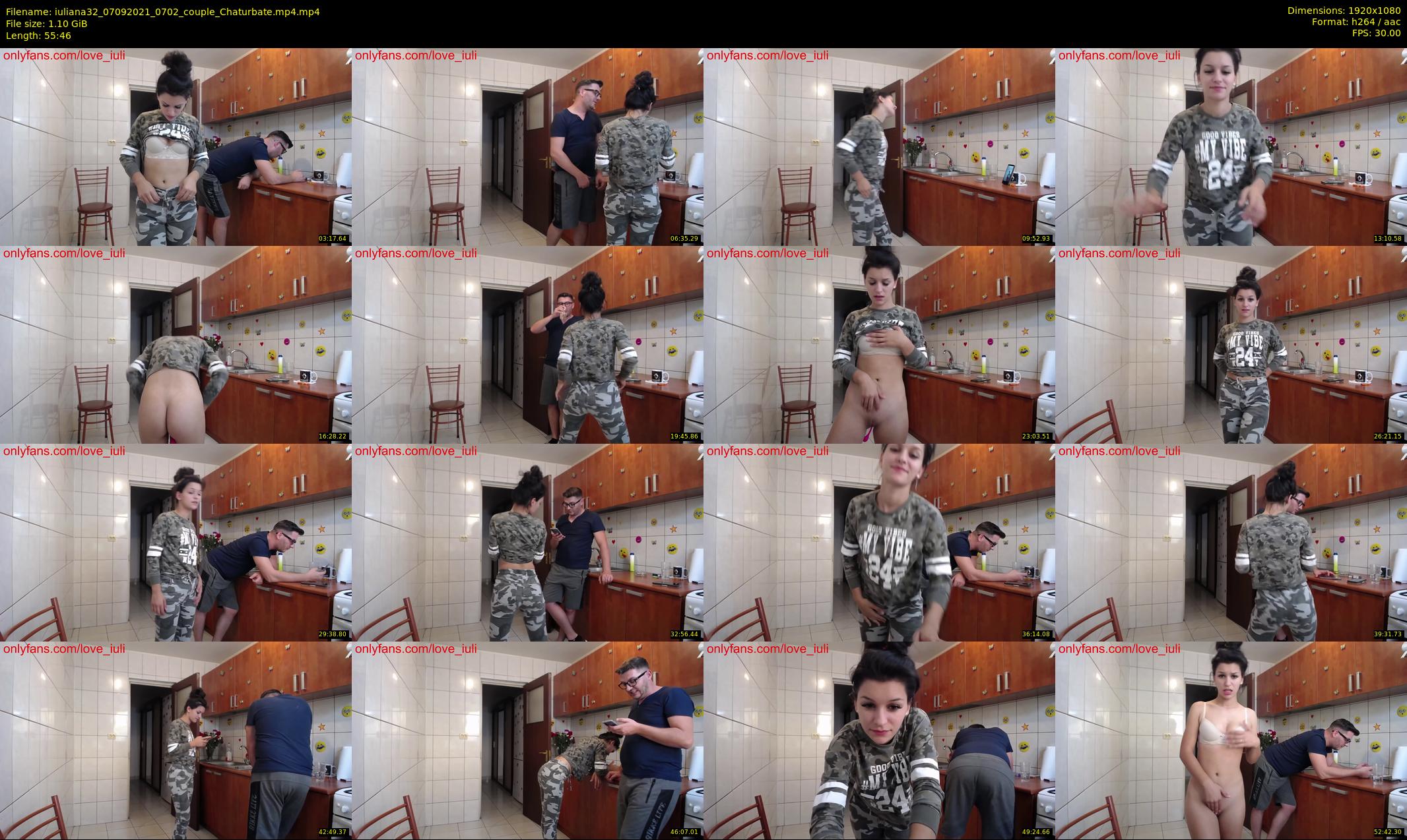 iuliana32 — 56 minute Chaturbate couple cam show recording, 1080p, Sep 7, 2021