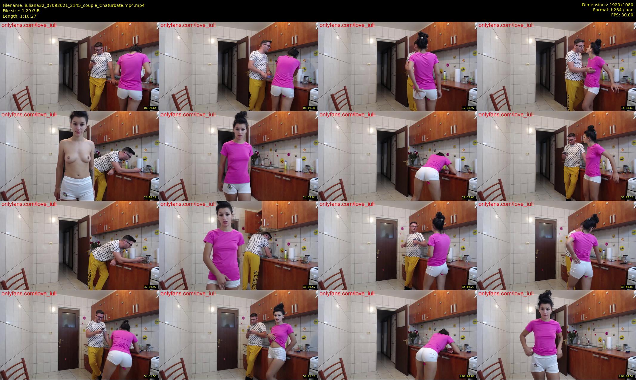 iuliana32 — 71 minute Chaturbate couple cam show recording, 1080p, Sep 7, 2021