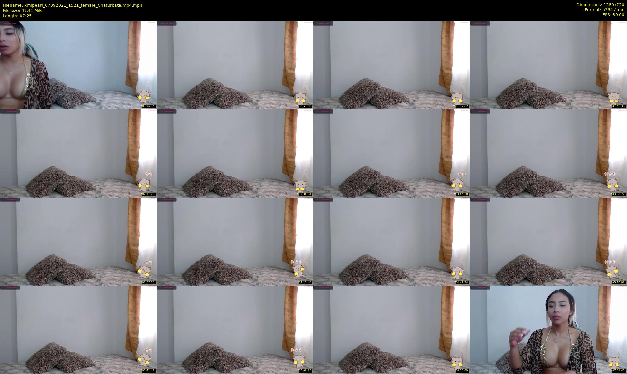 kmipearl — 8 minute Chaturbate female cam show recording, 720p, Sep 7, 2021