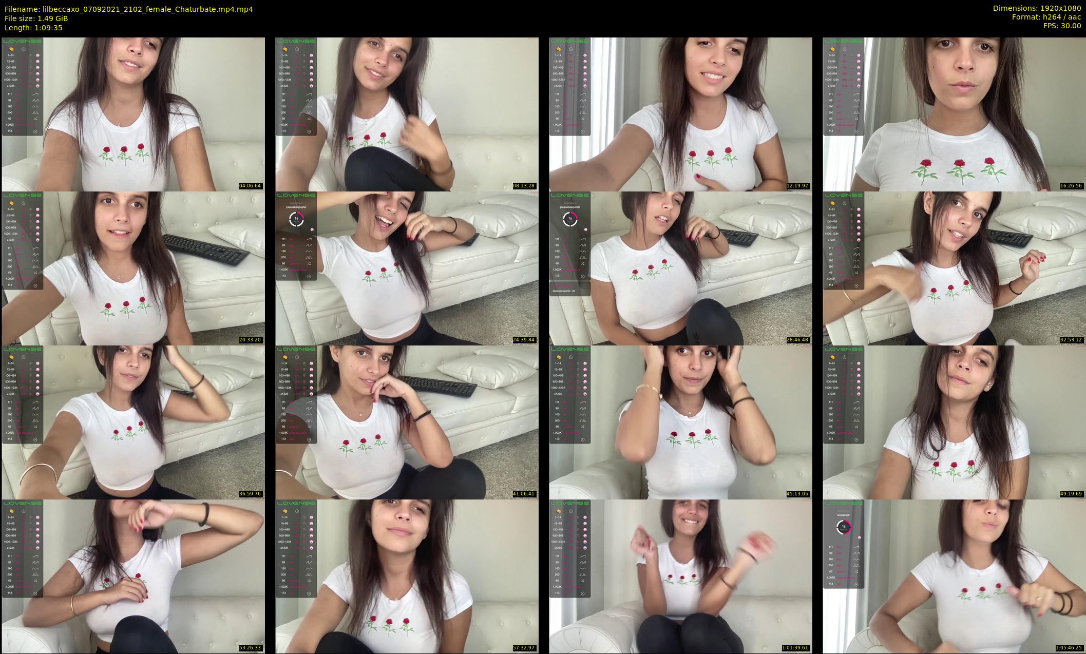 lilbeccaxo — 70 minute Chaturbate female cam show recording, 1080p, Sep 7, 2021