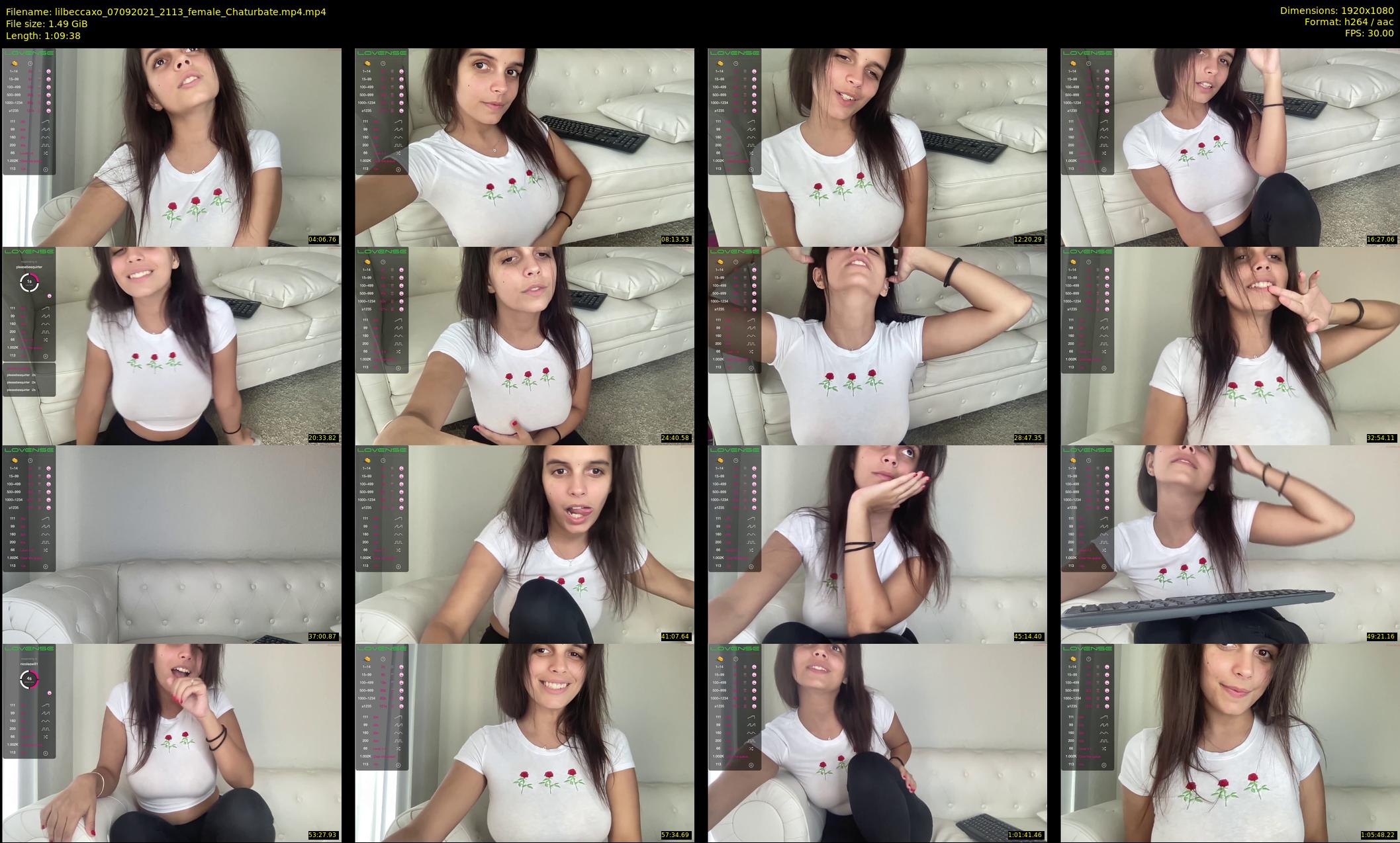 lilbeccaxo — 70 minute Chaturbate female cam show recording, 1080p, Sep 7, 2021