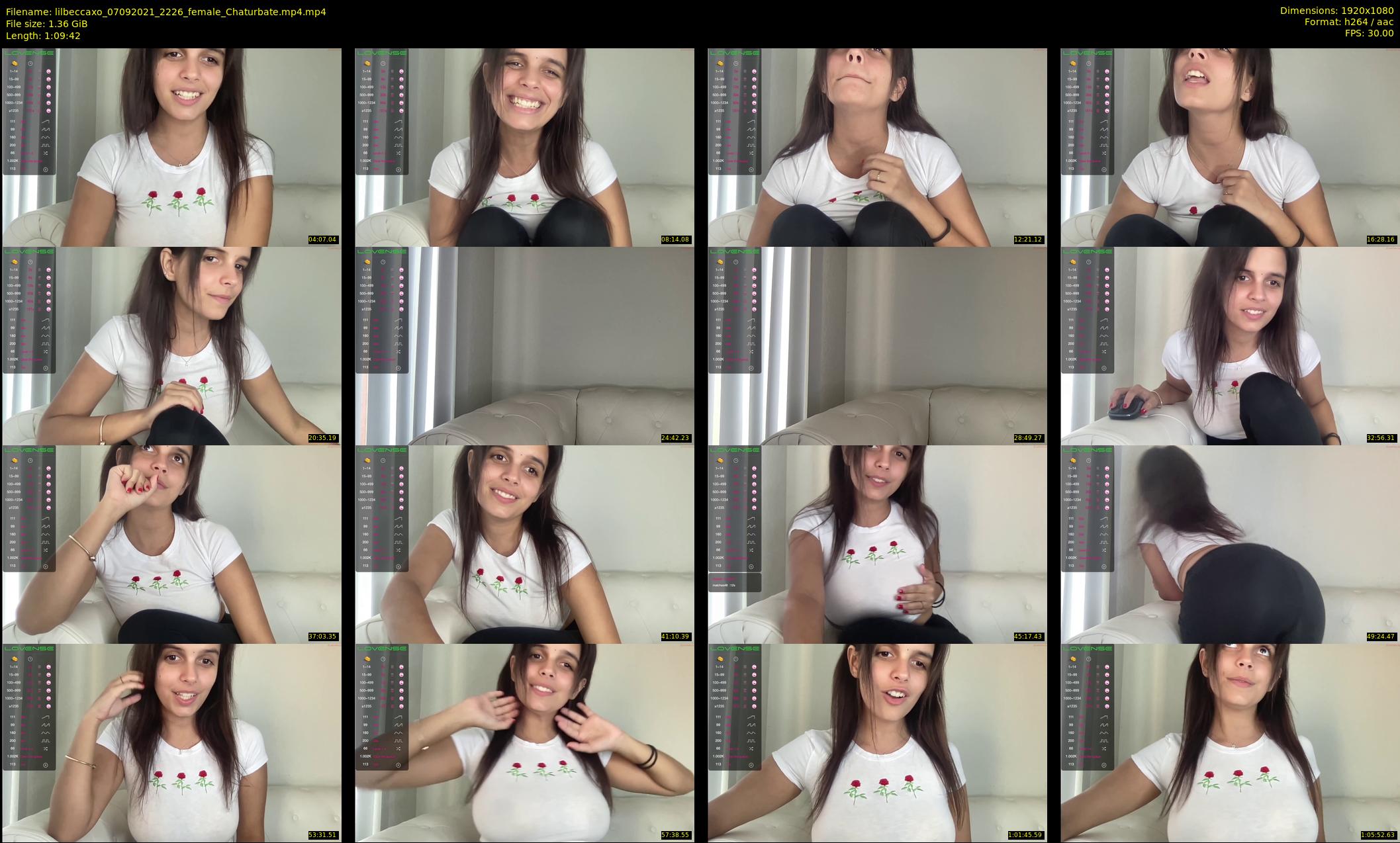 lilbeccaxo — 70 minute Chaturbate female cam show recording, 1080p, Sep 7, 2021