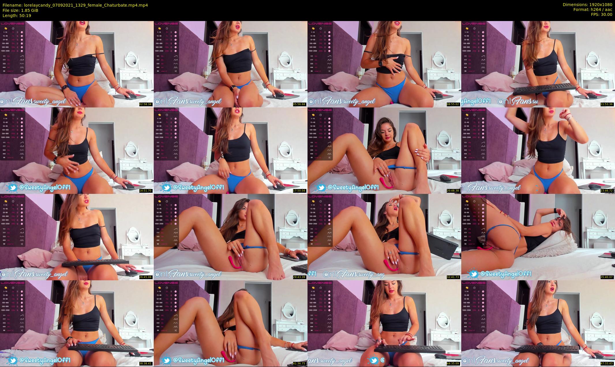 lorelaycandy — 51 minute Chaturbate female cam show recording, 1080p, Sep 7, 2021