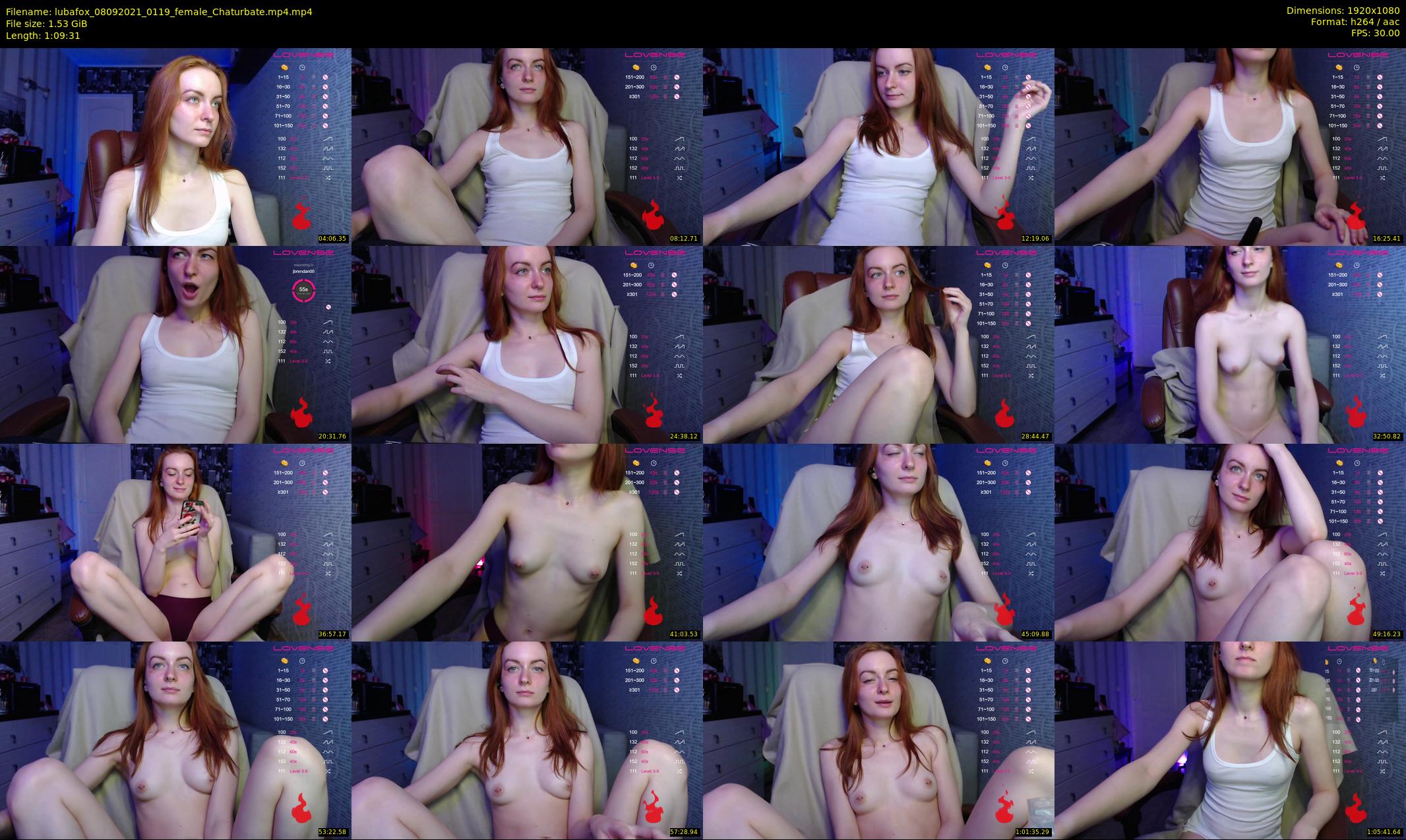 lubafox — 70 minute Chaturbate female cam show recording, 1080p, Sep 8, 2021