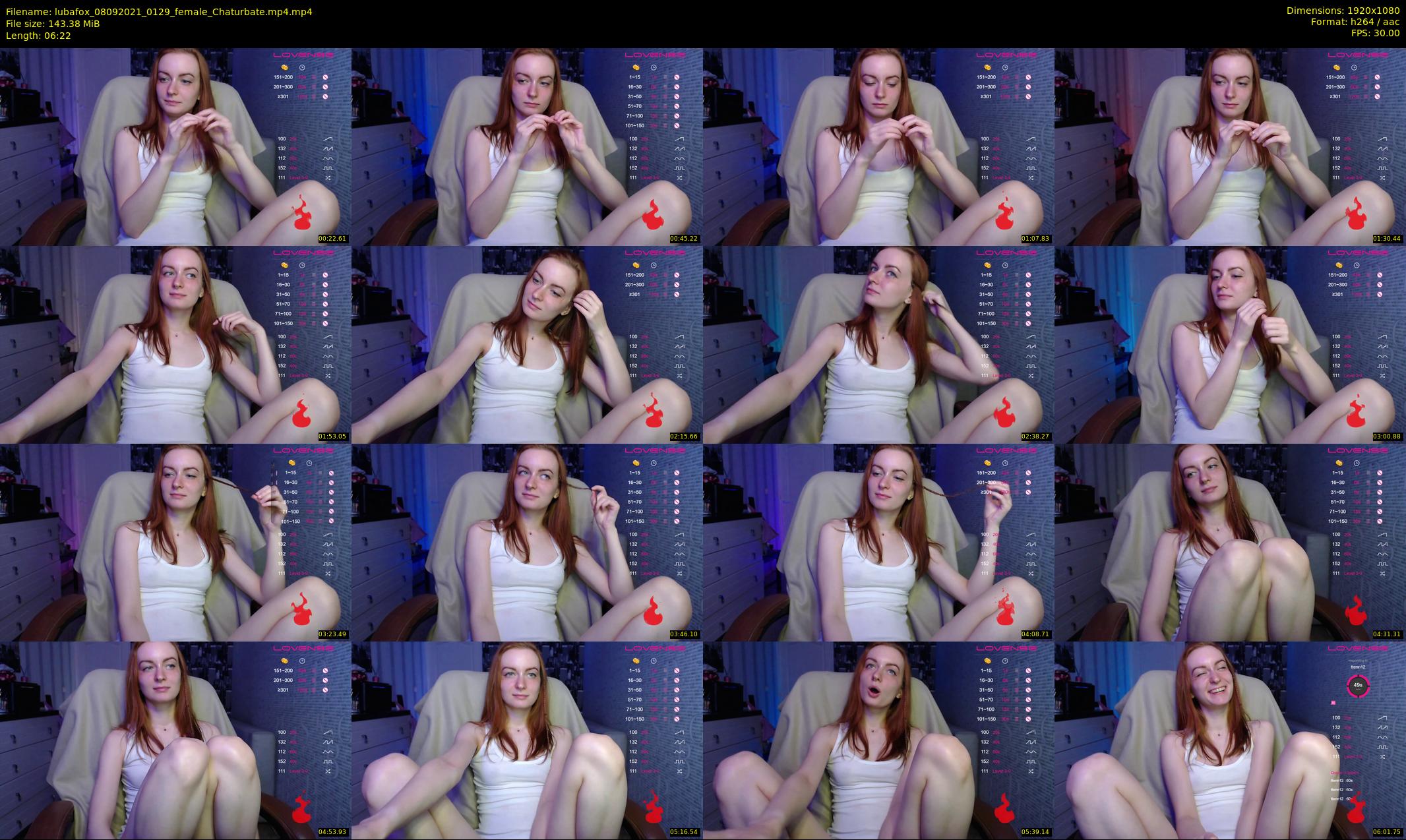 lubafox — 7 minute Chaturbate female cam show recording, 1080p, Sep 8, 2021