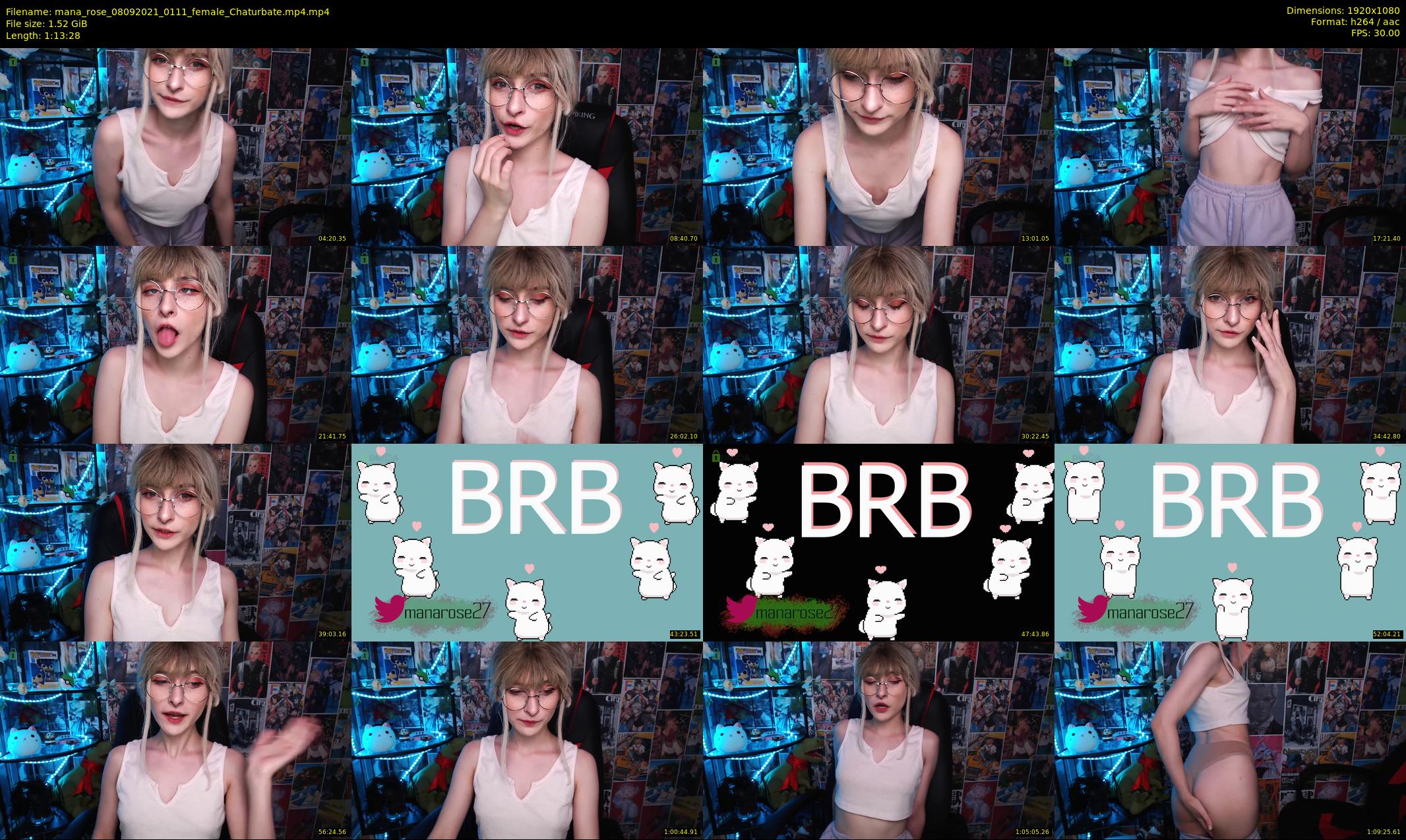mana_rose — 74 minute Chaturbate female cam show recording, 1080p, Sep 8, 2021
