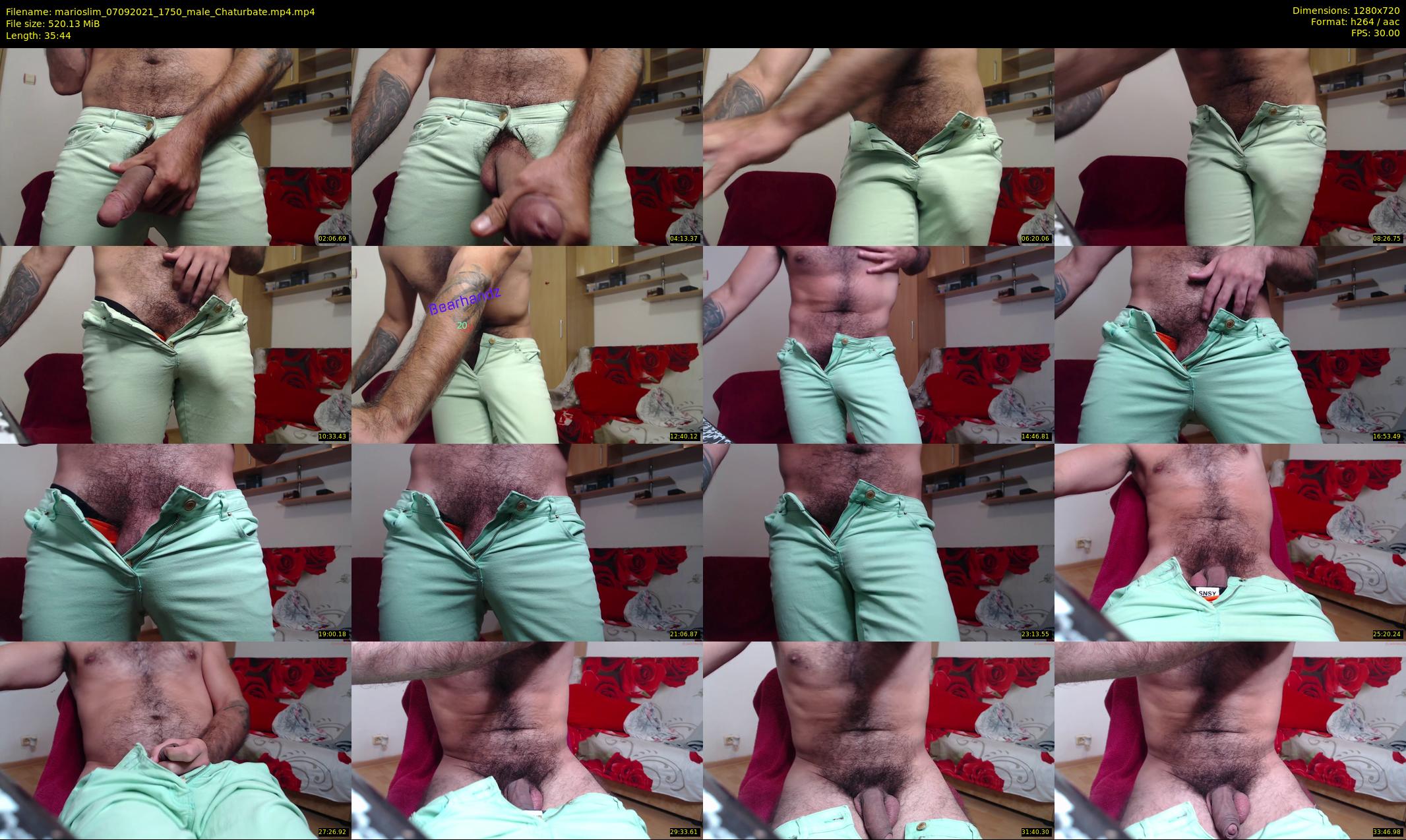 marioslim — 36 minute Chaturbate male cam show recording, 720p, Sep 7, 2021