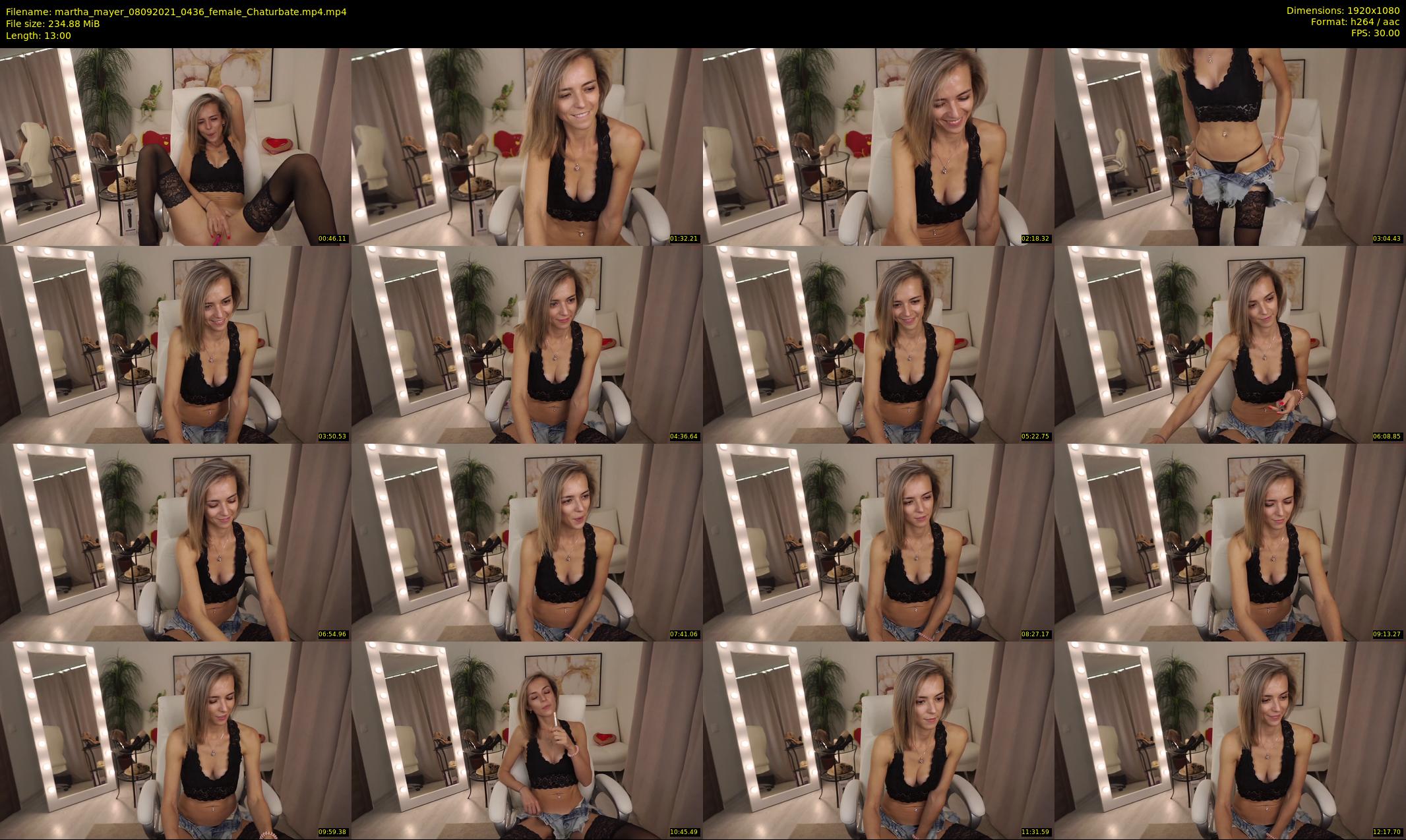 martha_mayer — 13 minute Chaturbate female cam show recording, 1080p, Sep 8, 2021