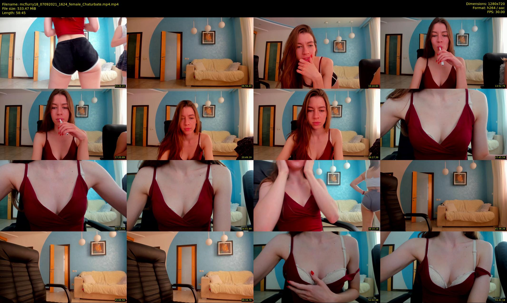 mcflurry18 — 59 minute Chaturbate female cam show recording, 720p, Sep 7, 2021