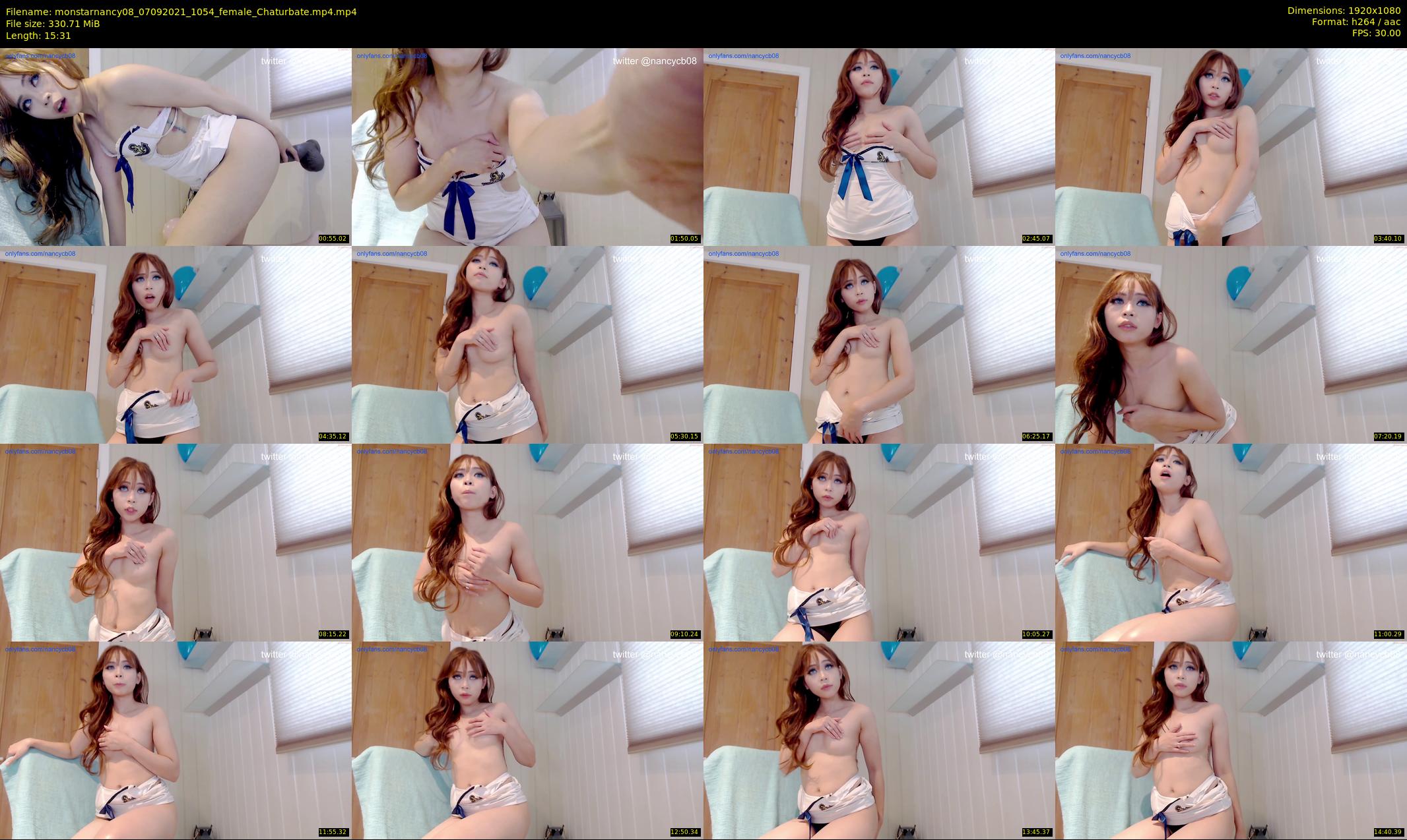 monstarnancy08 — 16 minute Chaturbate female cam show recording, 1080p, Sep 7, 2021