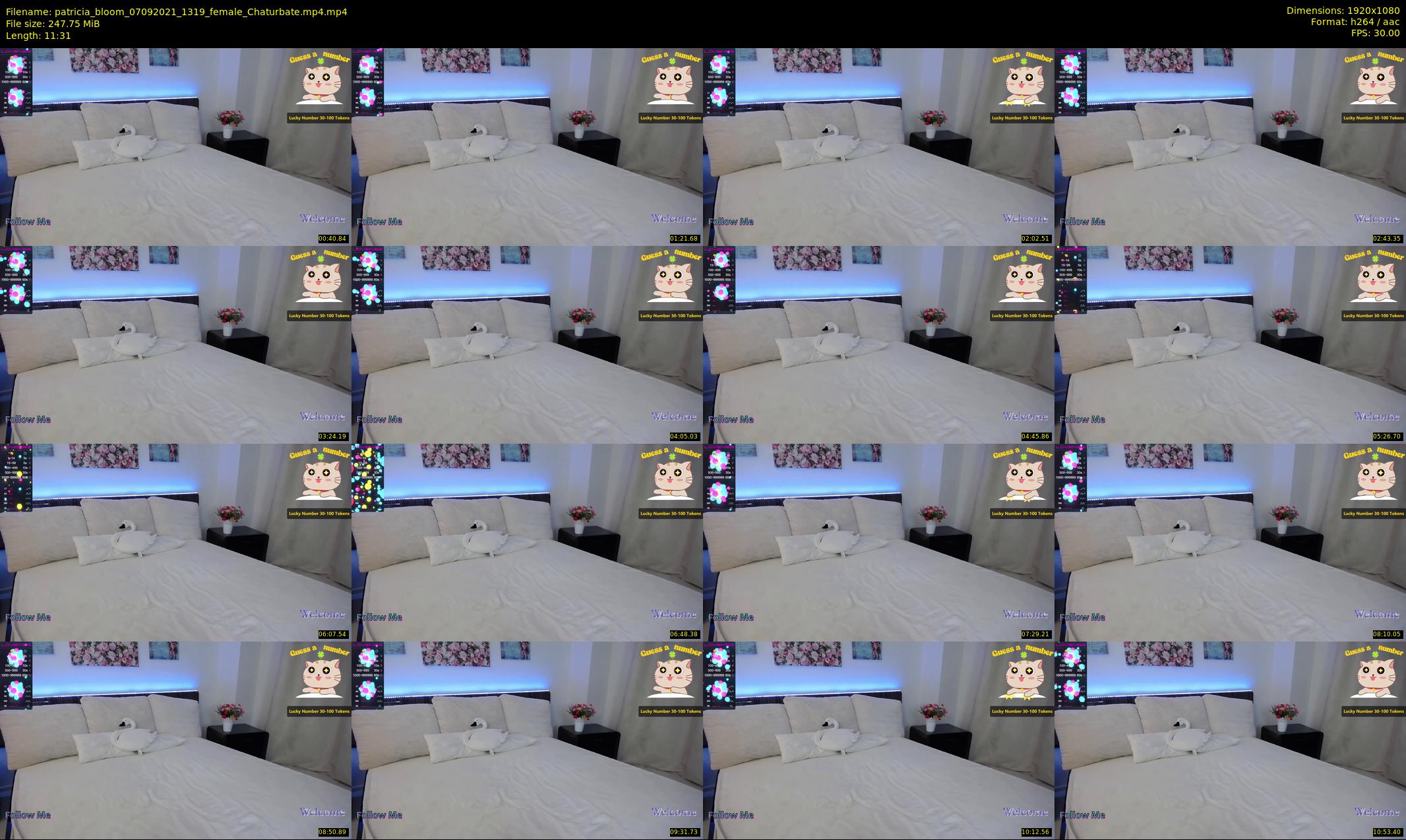 patricia_bloom — 12 minute Chaturbate female cam show recording, 1080p, Sep 7, 2021