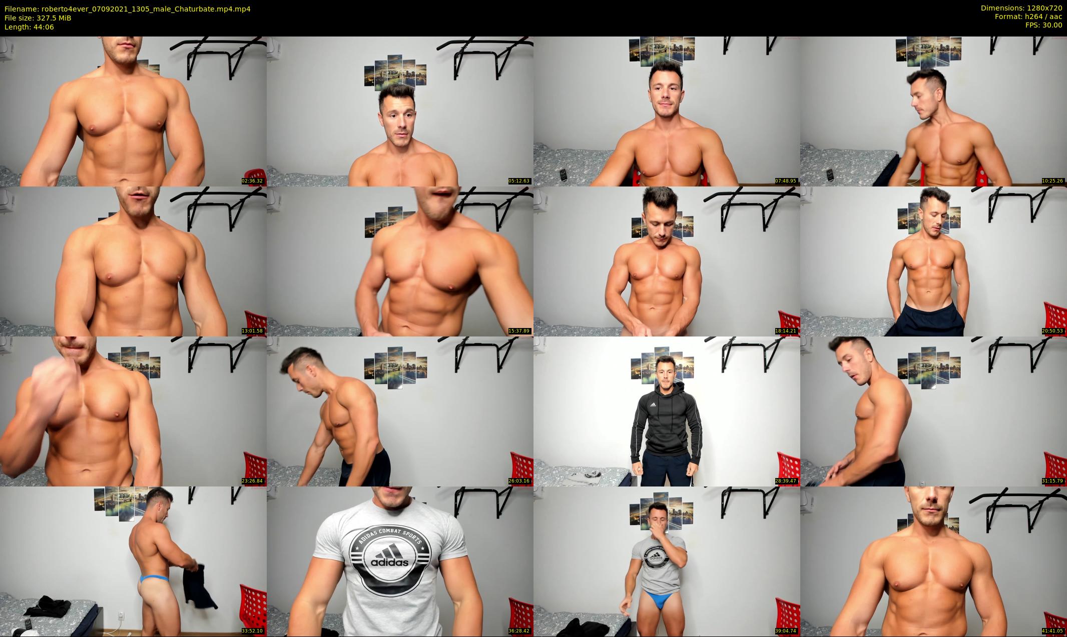 roberto4ever — 45 minute Chaturbate male cam show recording, 720p, Sep 7, 2021