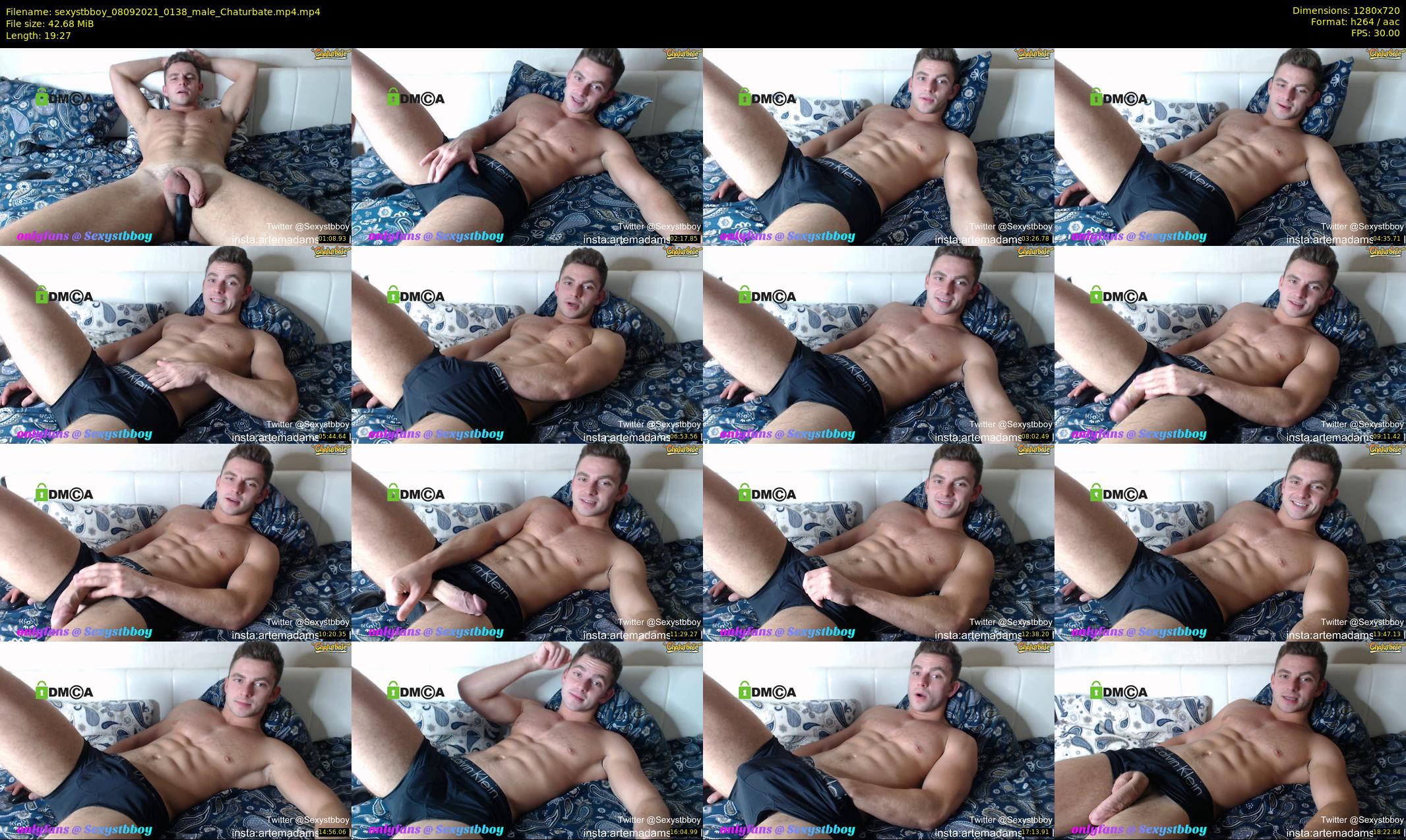 sexystbboy — 20 minute Chaturbate male cam show recording, 720p, Sep 8, 2021