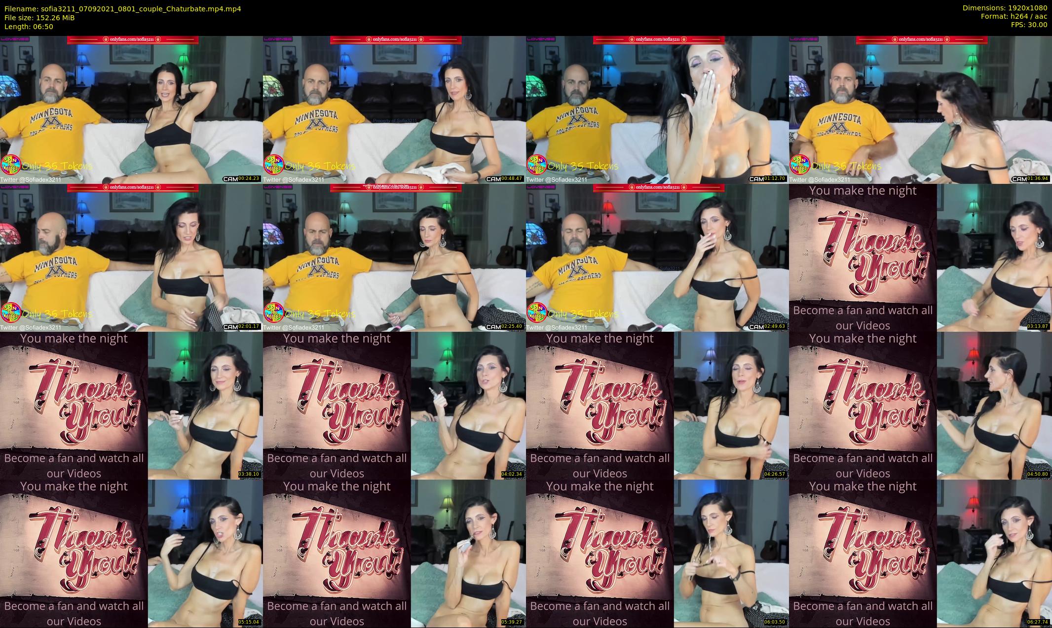 sofia3211 — 7 minute Chaturbate couple cam show recording, 1080p, Sep 7, 2021