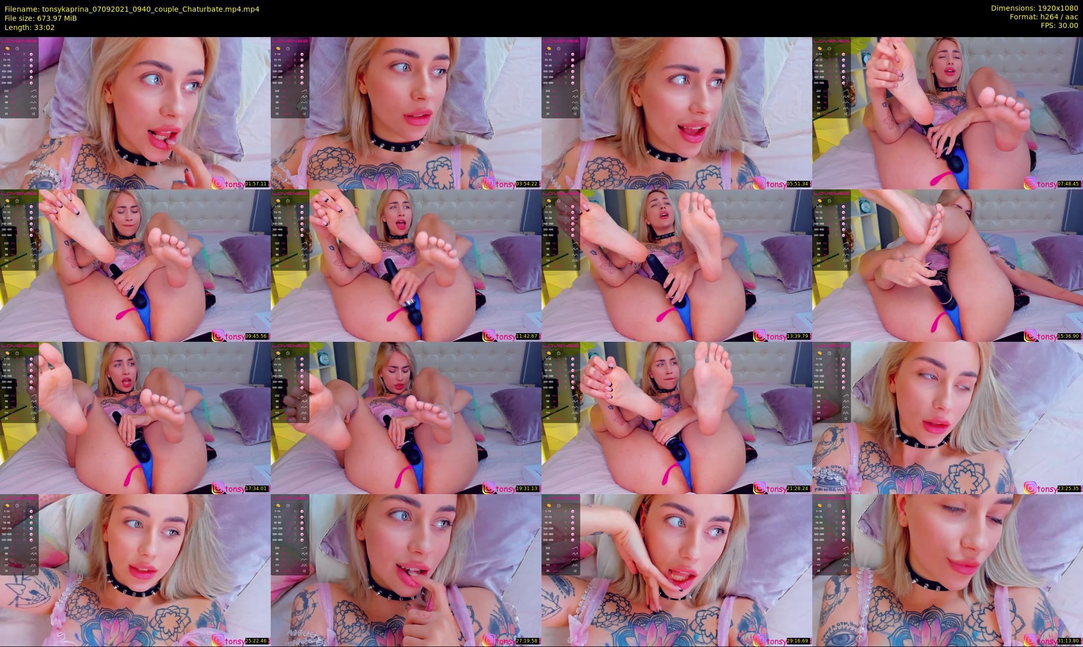 tonsykaprina — 34 minute Chaturbate couple cam show recording, 1080p, Sep 7, 2021