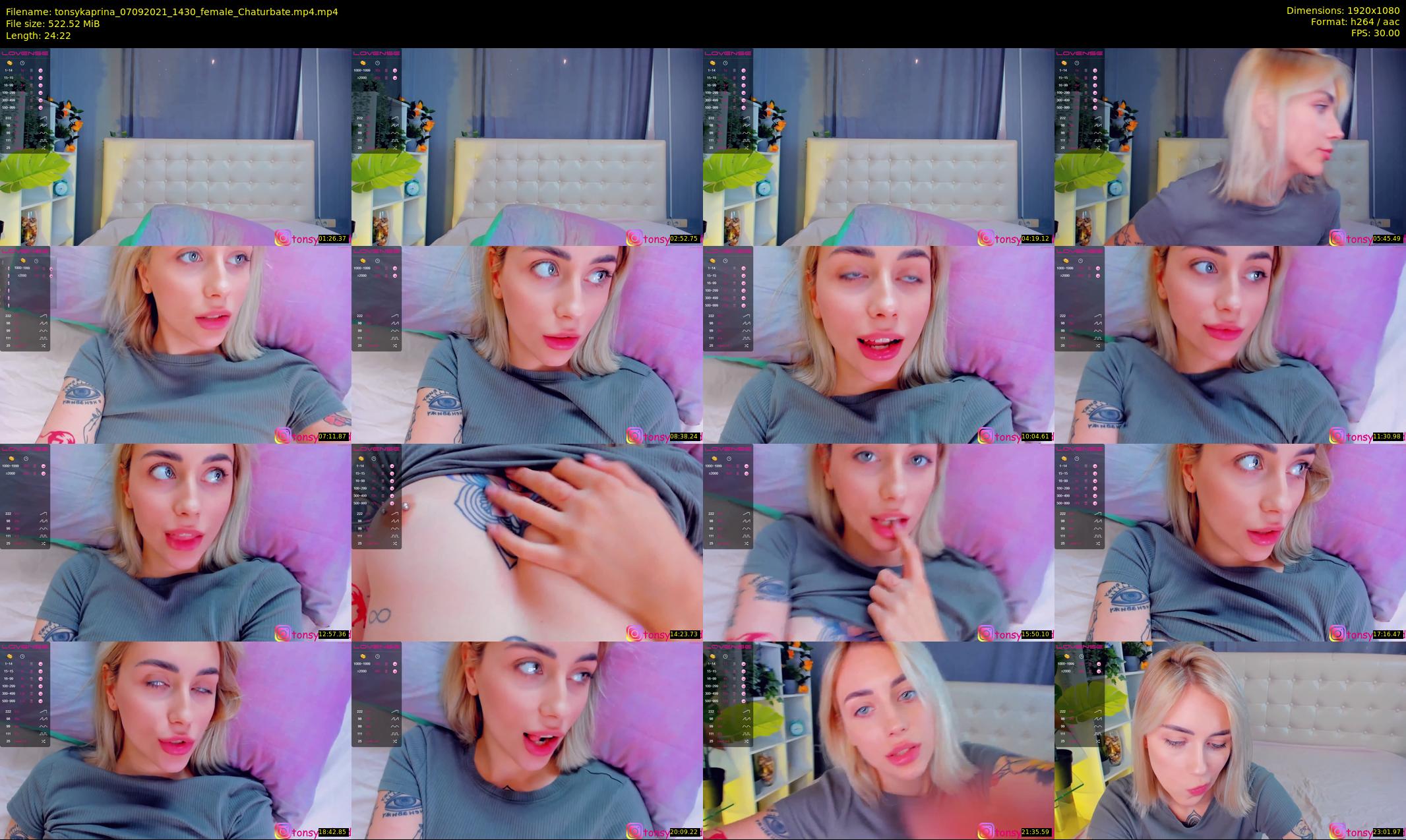 tonsykaprina — 25 minute Chaturbate couple cam show recording, 1080p, Sep 7, 2021