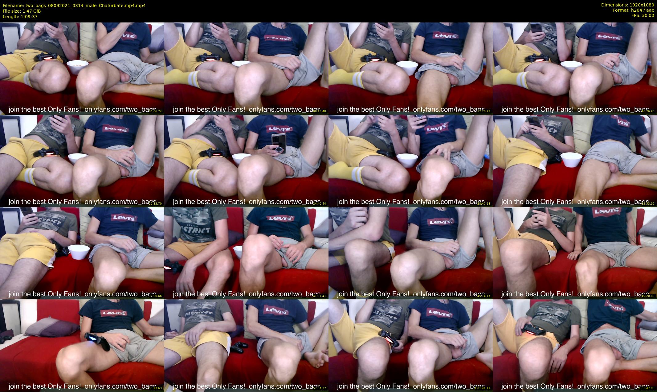two_bags — 70 minute Chaturbate male cam show recording, 1080p, Sep 8, 2021