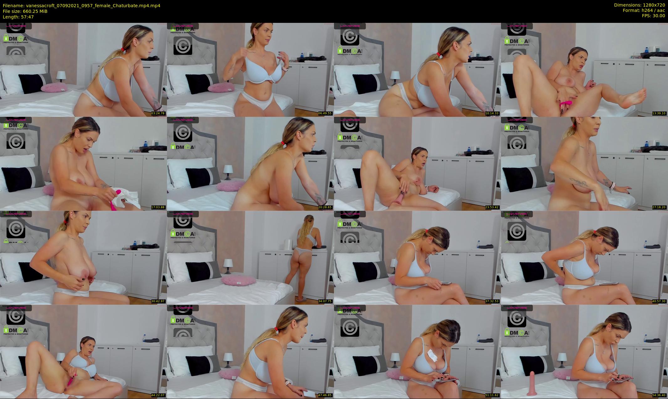 vanessacroft — 58 minute Chaturbate female cam show recording, 720p, Sep 7, 2021