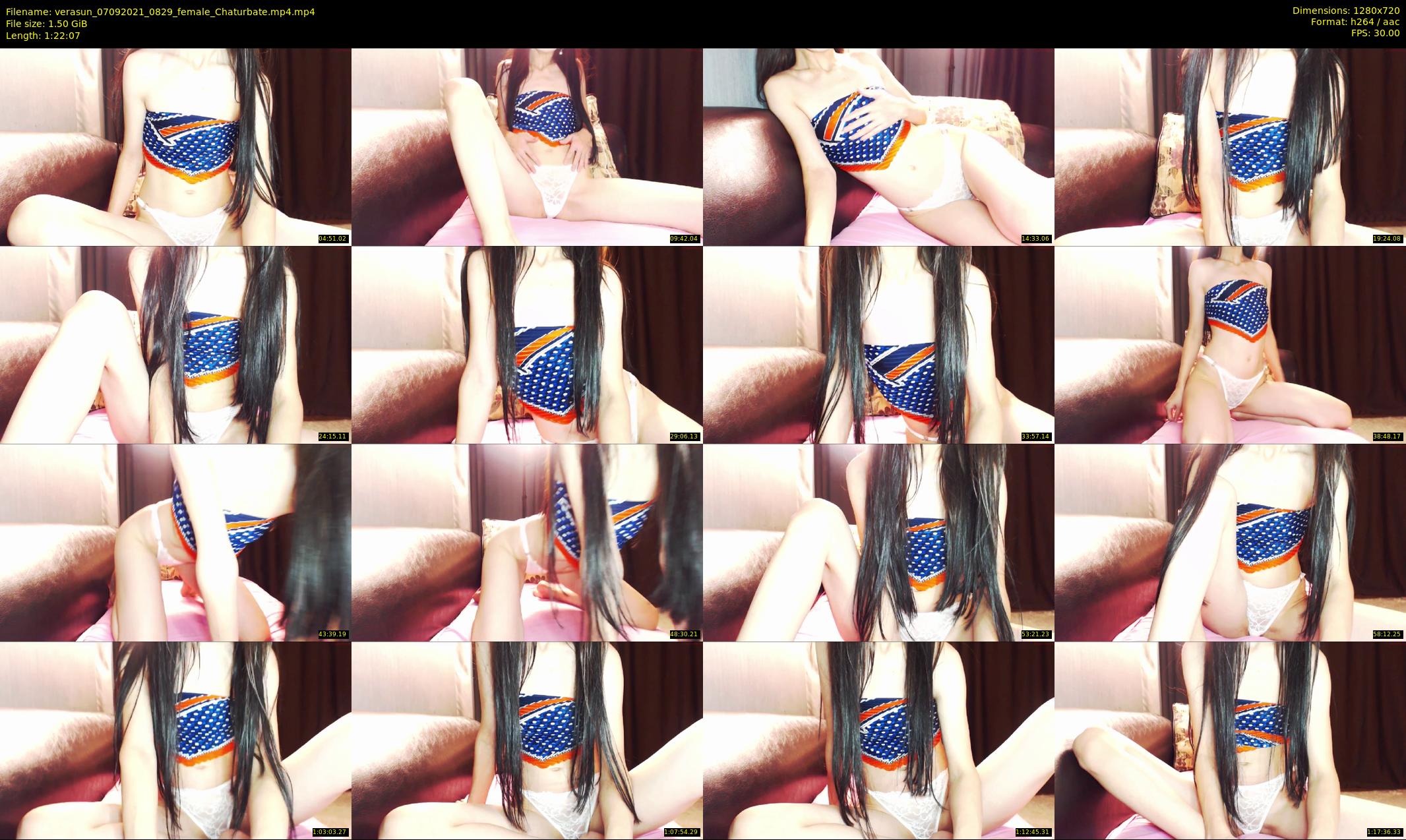verasun — 83 minute Chaturbate female cam show recording, 720p, Sep 7, 2021