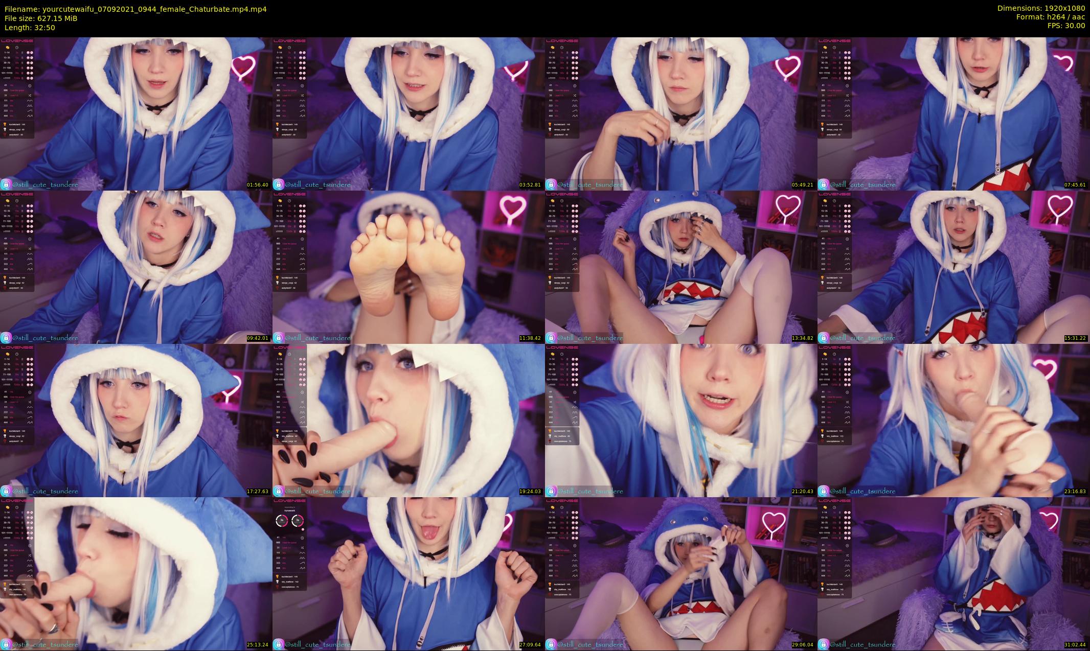yourcutewaifu — 33 minute Chaturbate female cam show recording, 1080p, Sep 7, 2021