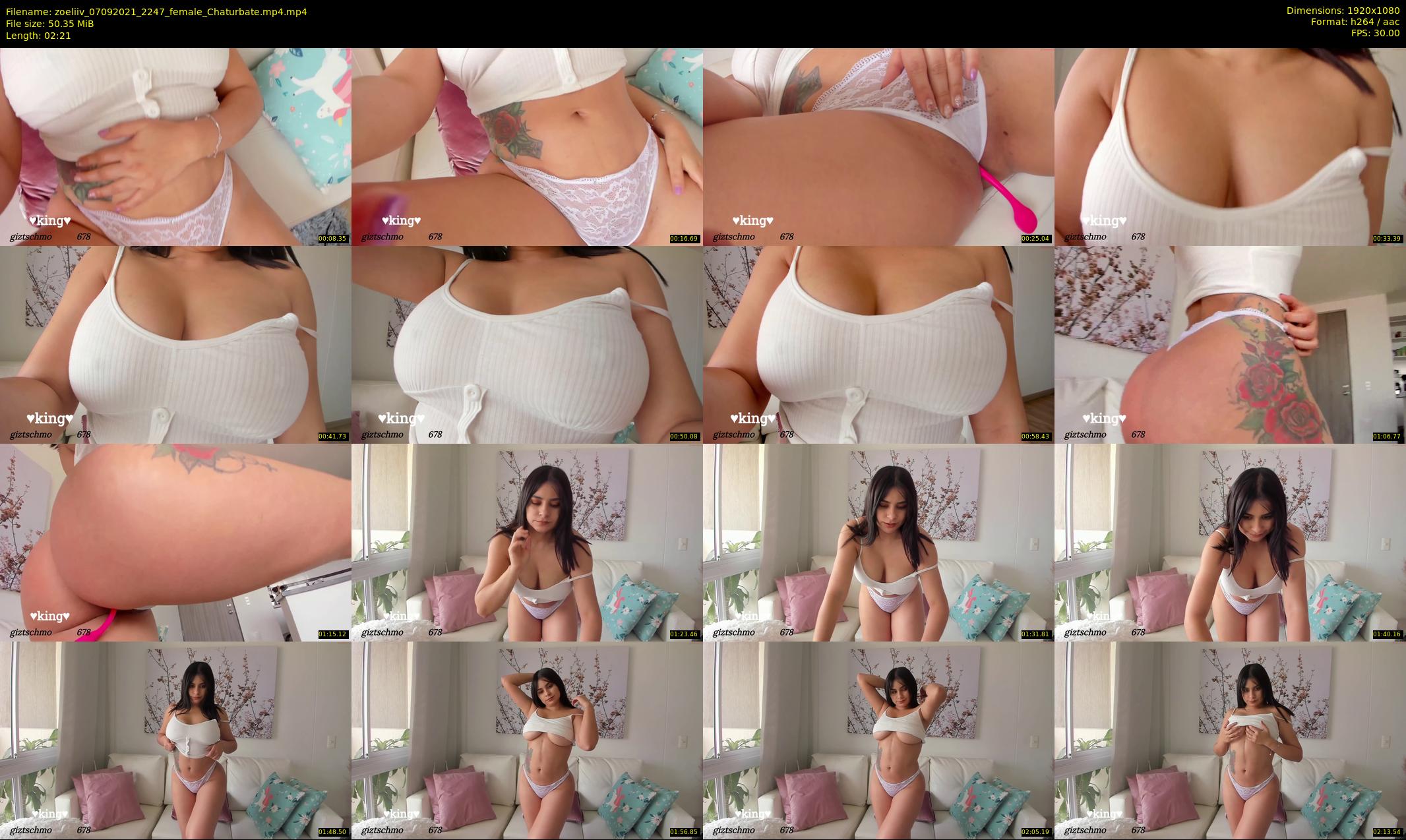zoeliiv — 3 minute Chaturbate female cam show recording, 1080p, Sep 7, 2021