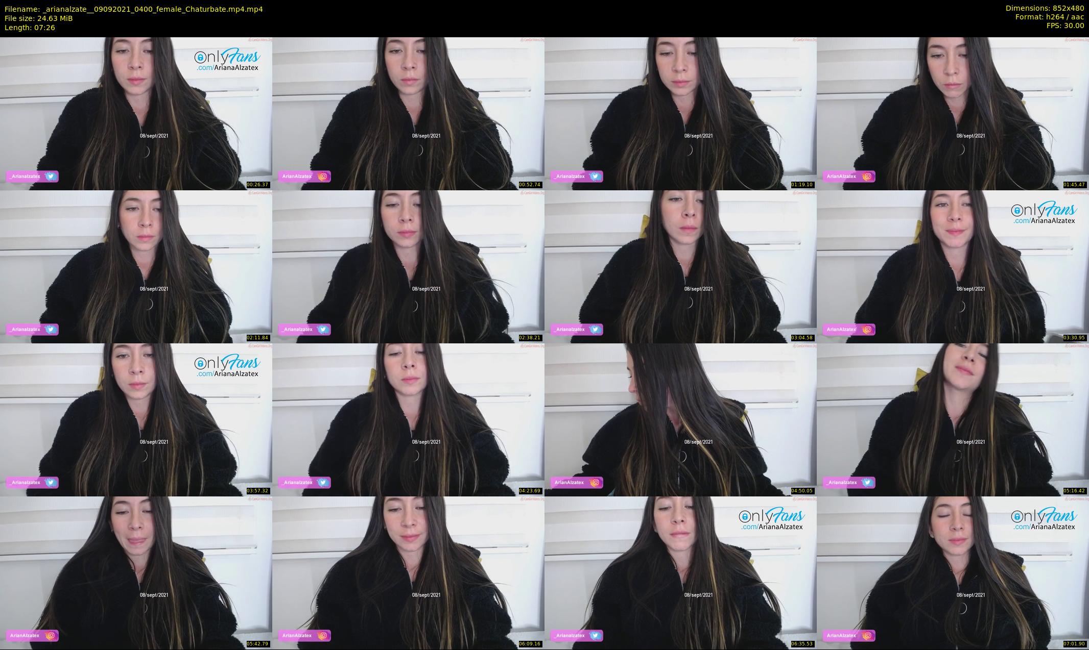 _arianalzate_ — 8 minute Chaturbate female cam show recording, 480p, Sep 9, 2021