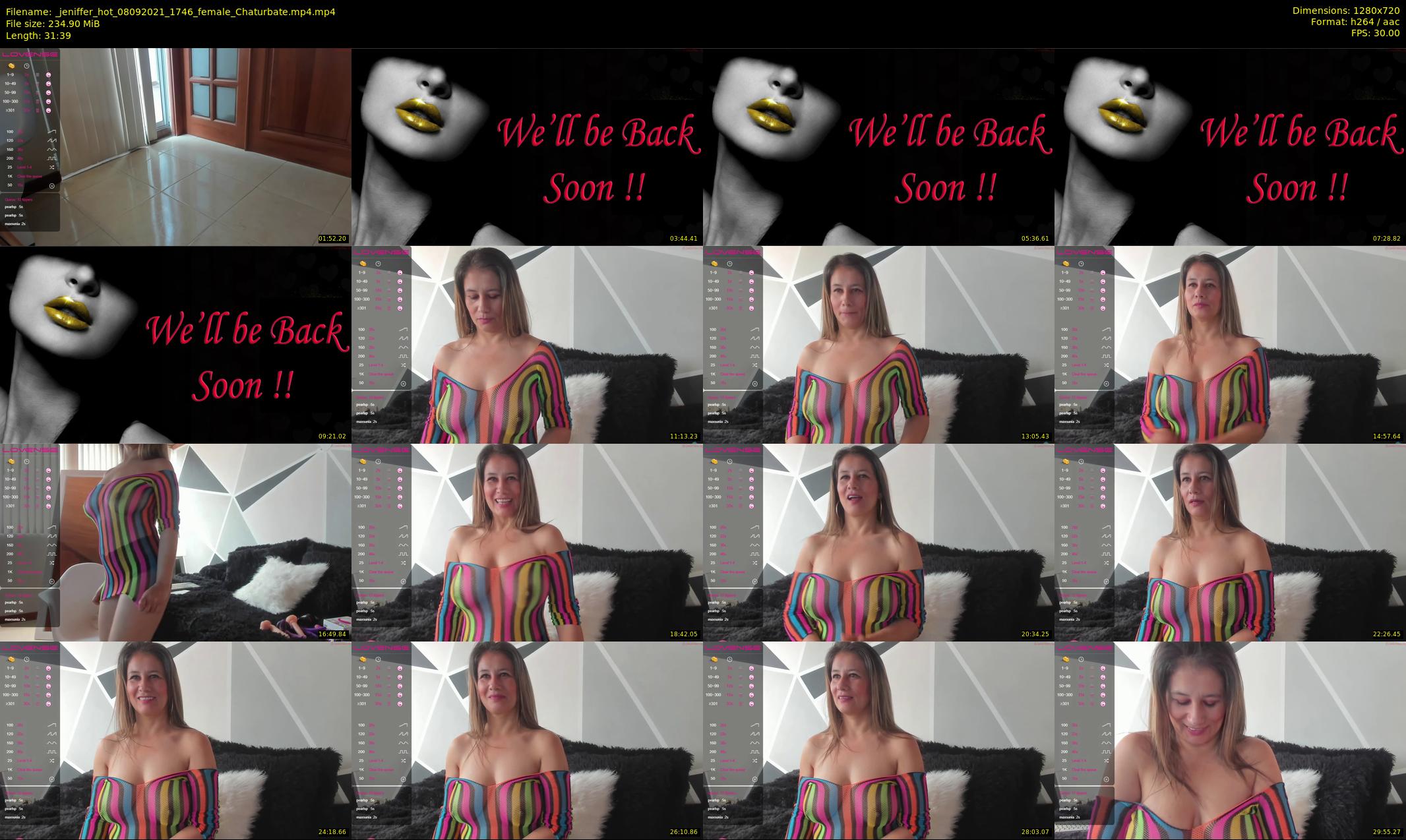 _jeniffer_hot — 32 minute Chaturbate female cam show recording, 720p, Sep 8, 2021