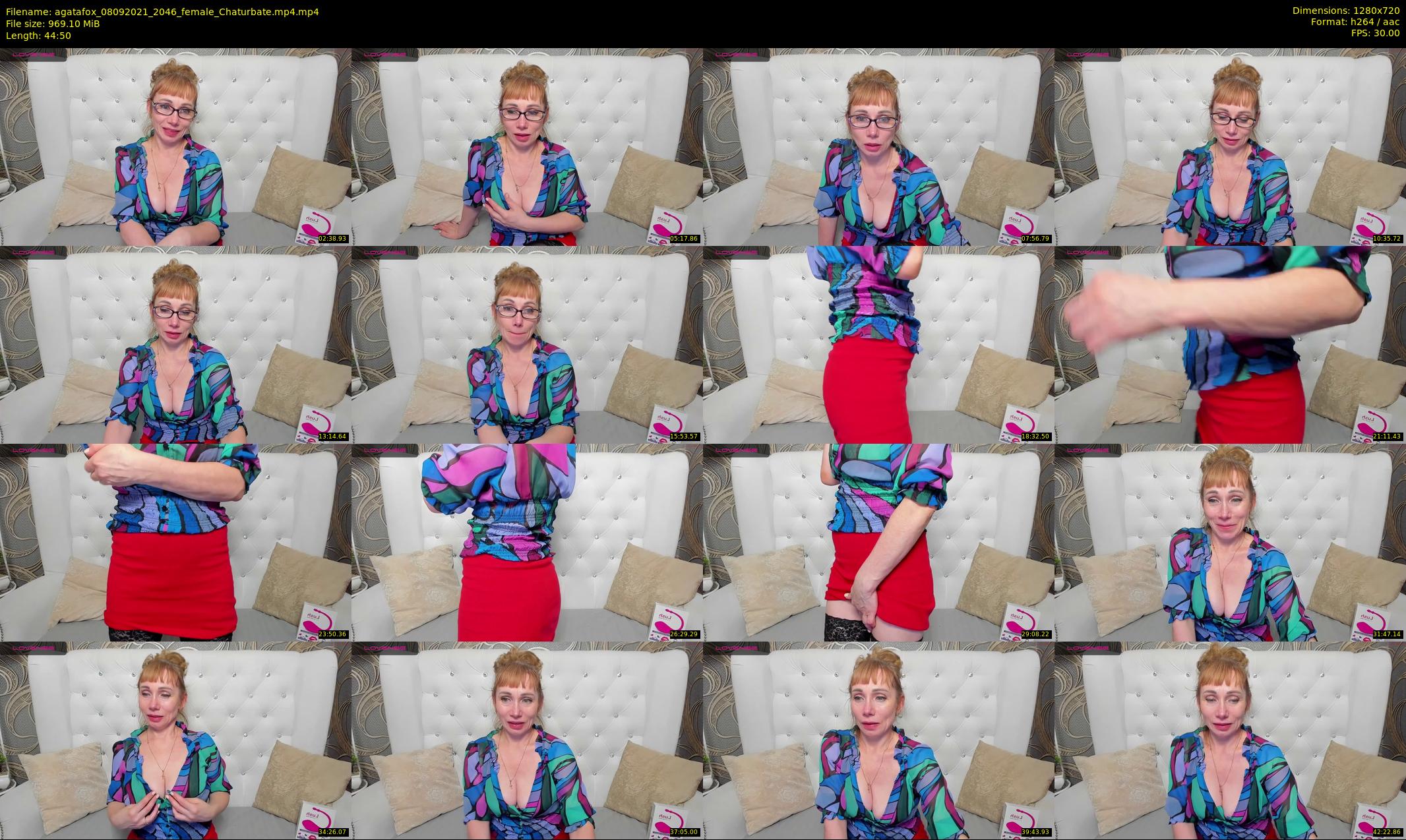 agatafox — 45 minute Chaturbate female cam show recording, 720p, Sep 8, 2021