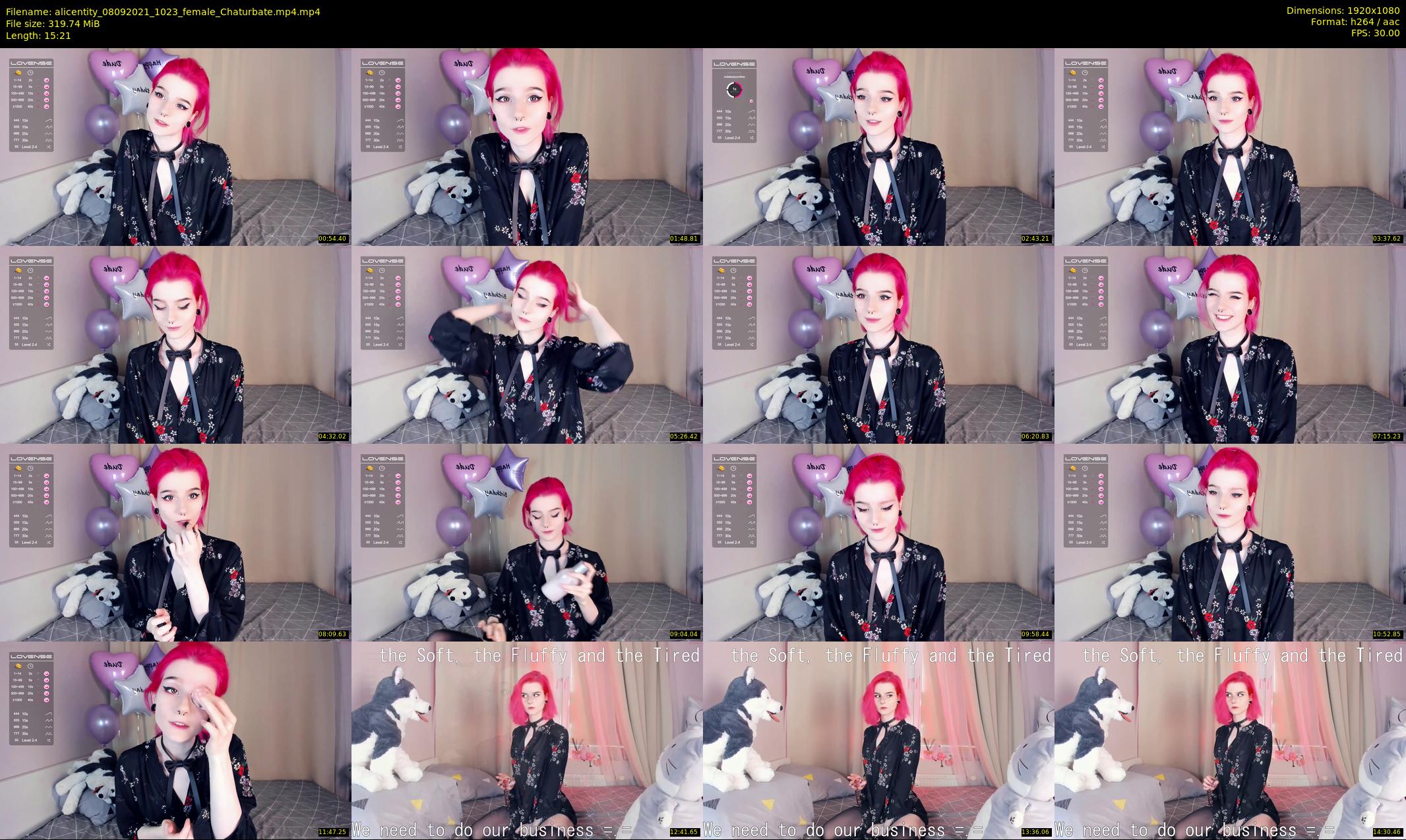 alicentity — 16 minute Chaturbate female cam show recording, 1080p, Sep 8, 2021
