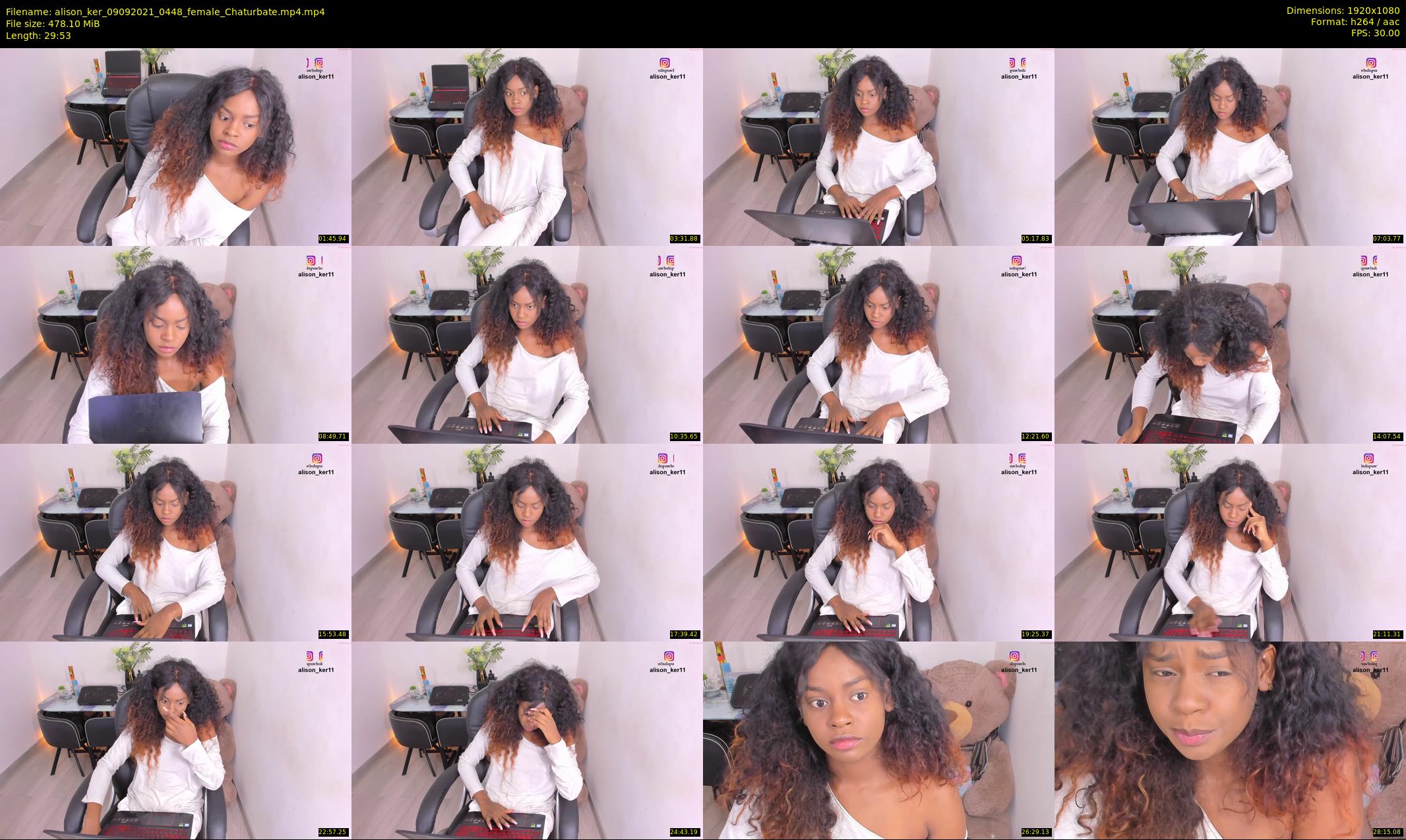 alison_ker — 30 minute Chaturbate female cam show recording, 1080p, Sep 9, 2021