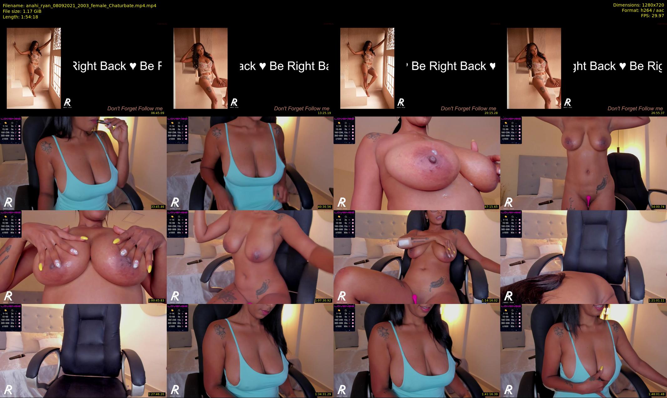 anahi_ryan — 115 minute Chaturbate female cam show recording, 720p, Sep 8, 2021