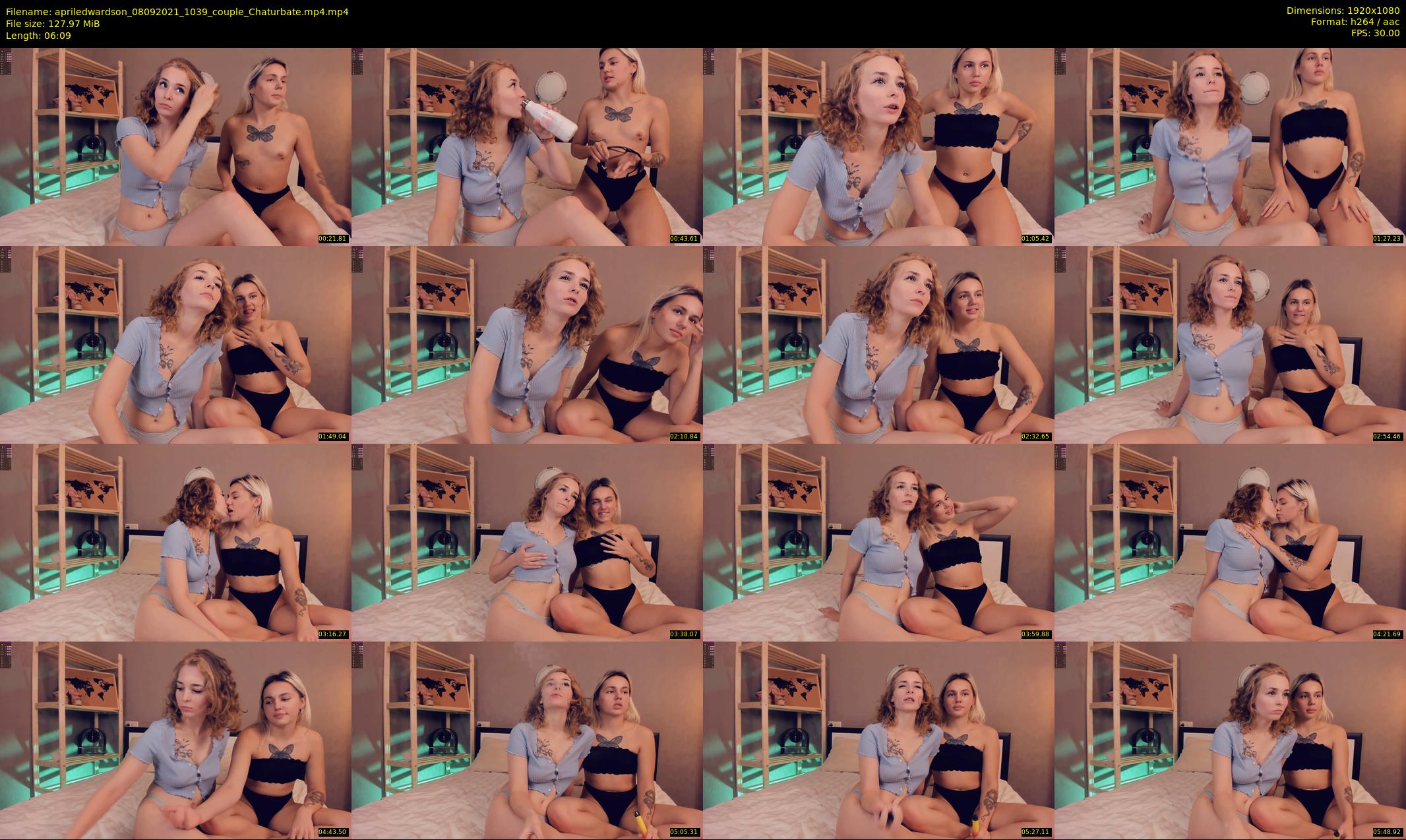 apriledwardson — 7 minute Chaturbate couple cam show recording, 1080p, Sep 8, 2021