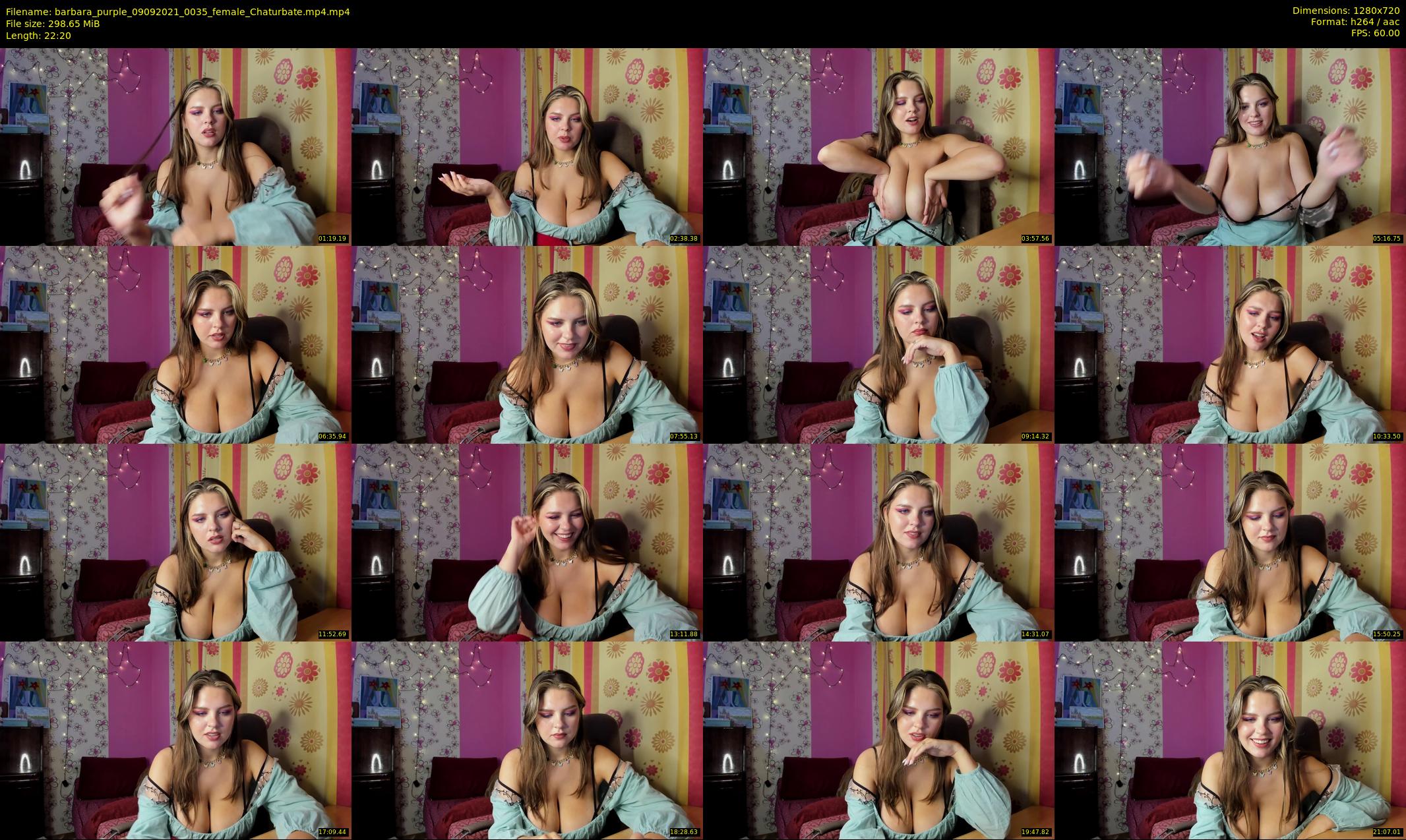 barbara_purple — 23 minute Chaturbate female cam show recording, 720p, Sep 9, 2021